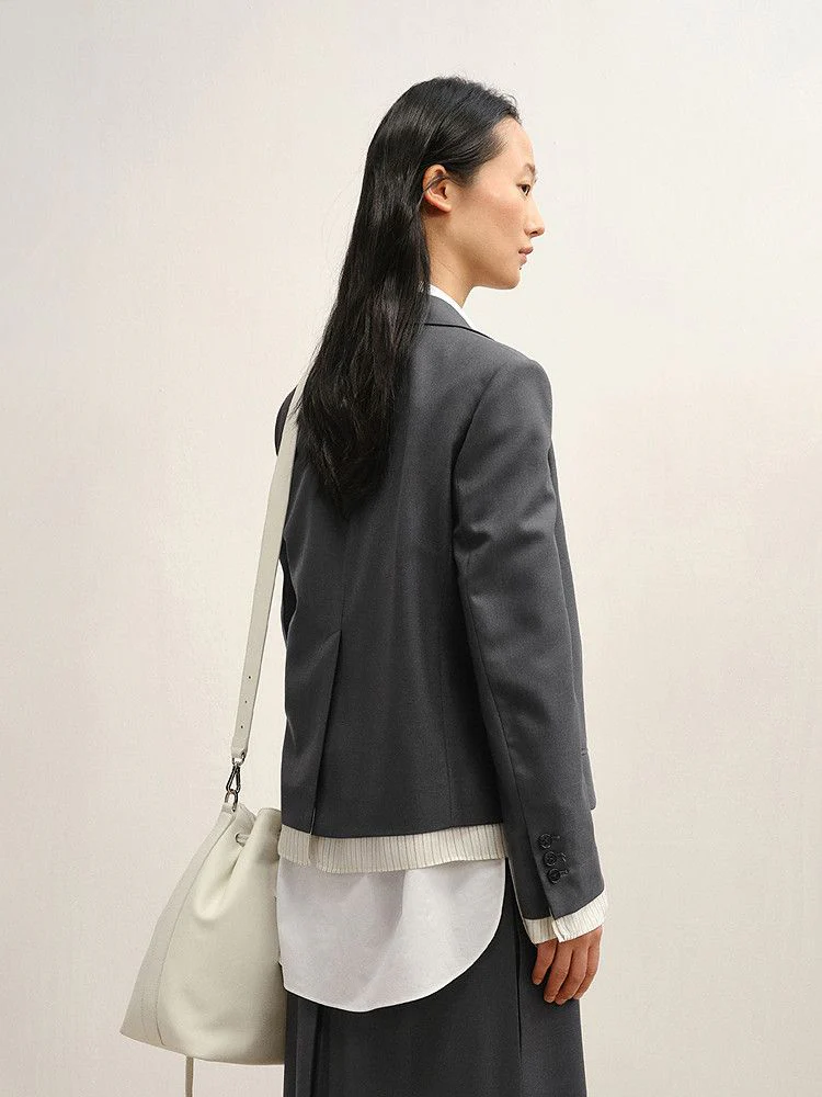 Striped Hem Blazer - Image 3