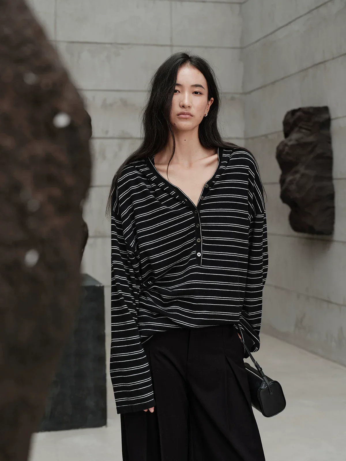 Striped Henley Top - Image 5