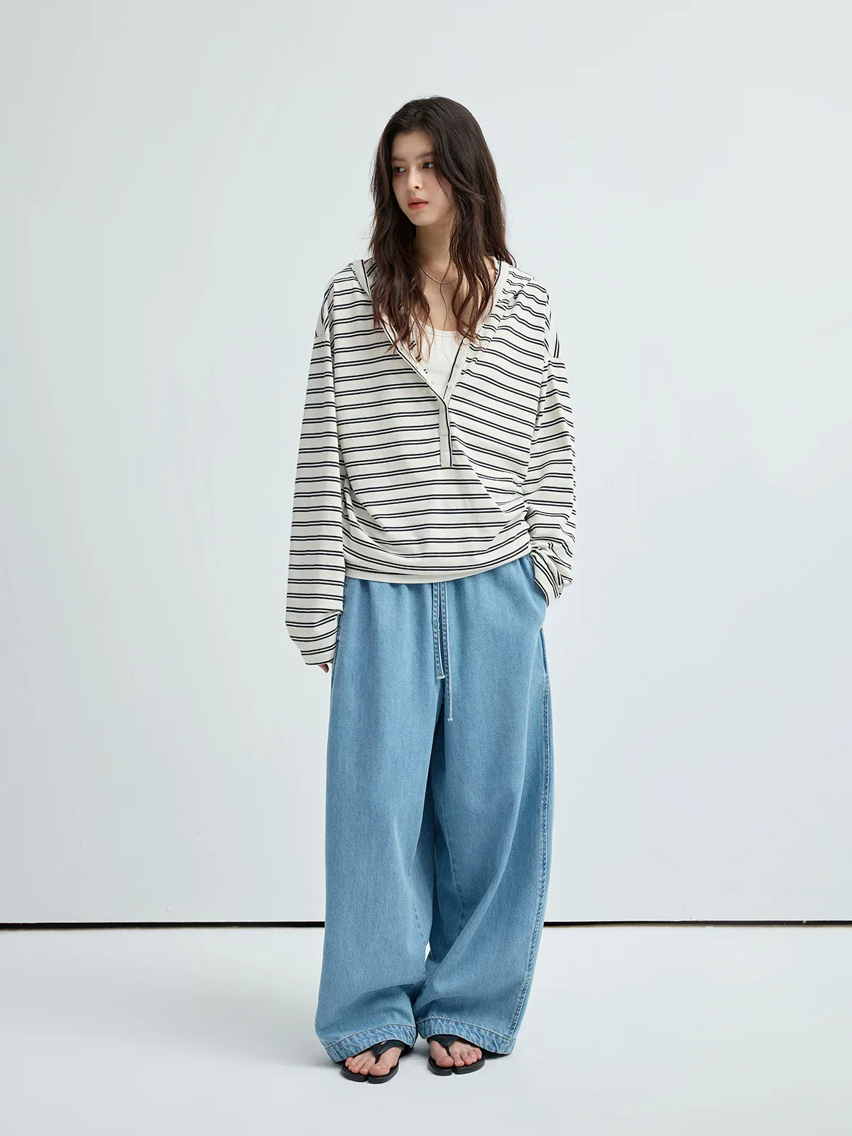 Striped Henley Top - Image 4