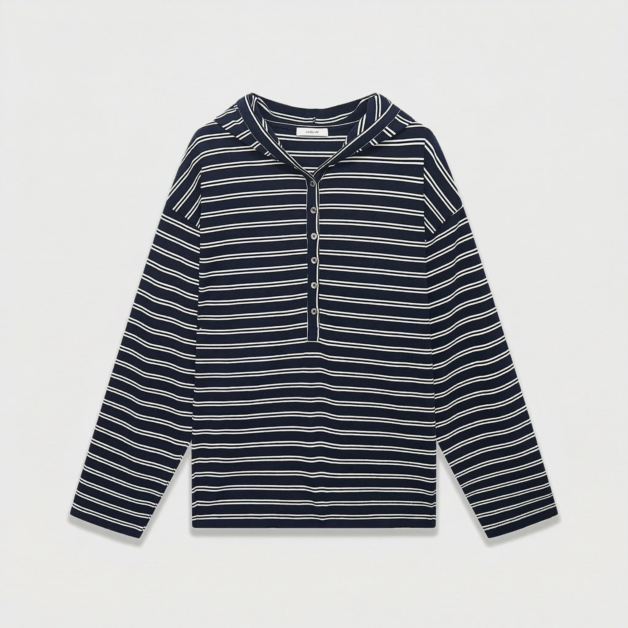 Striped Henley Top - Image 8