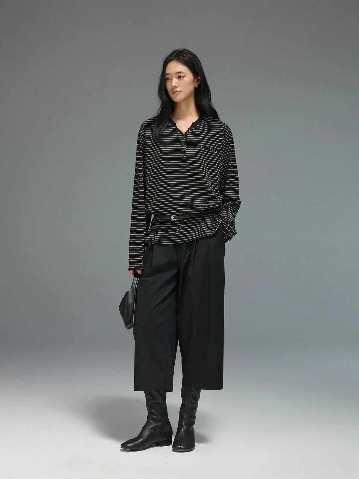 Striped Henley Top - Image 4
