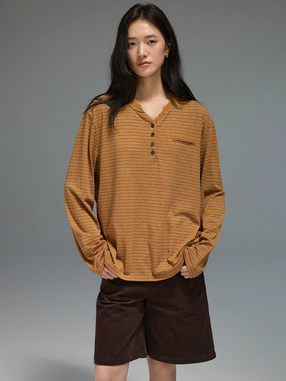 Striped Henley Top - Image 5