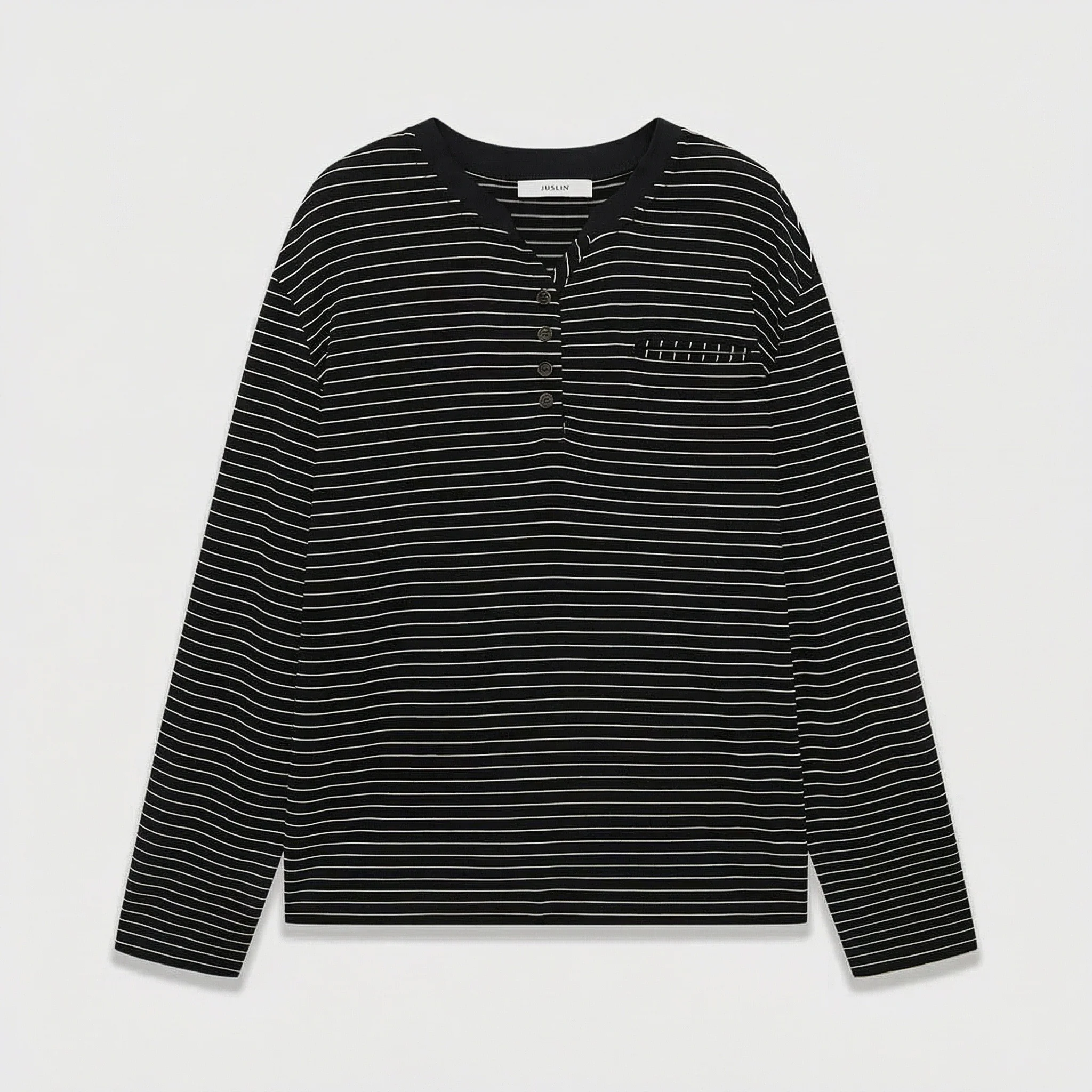 Striped Henley Top - Image 6