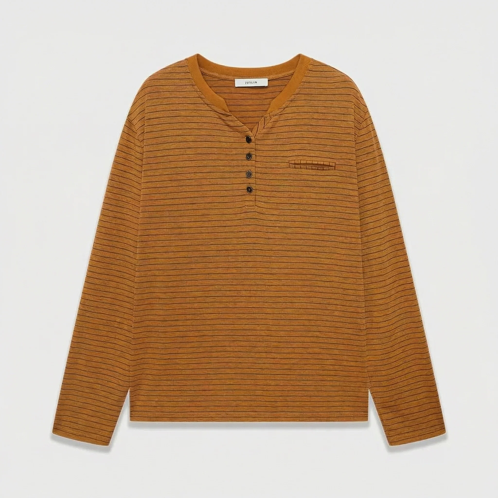 Striped Henley Top - Image 7
