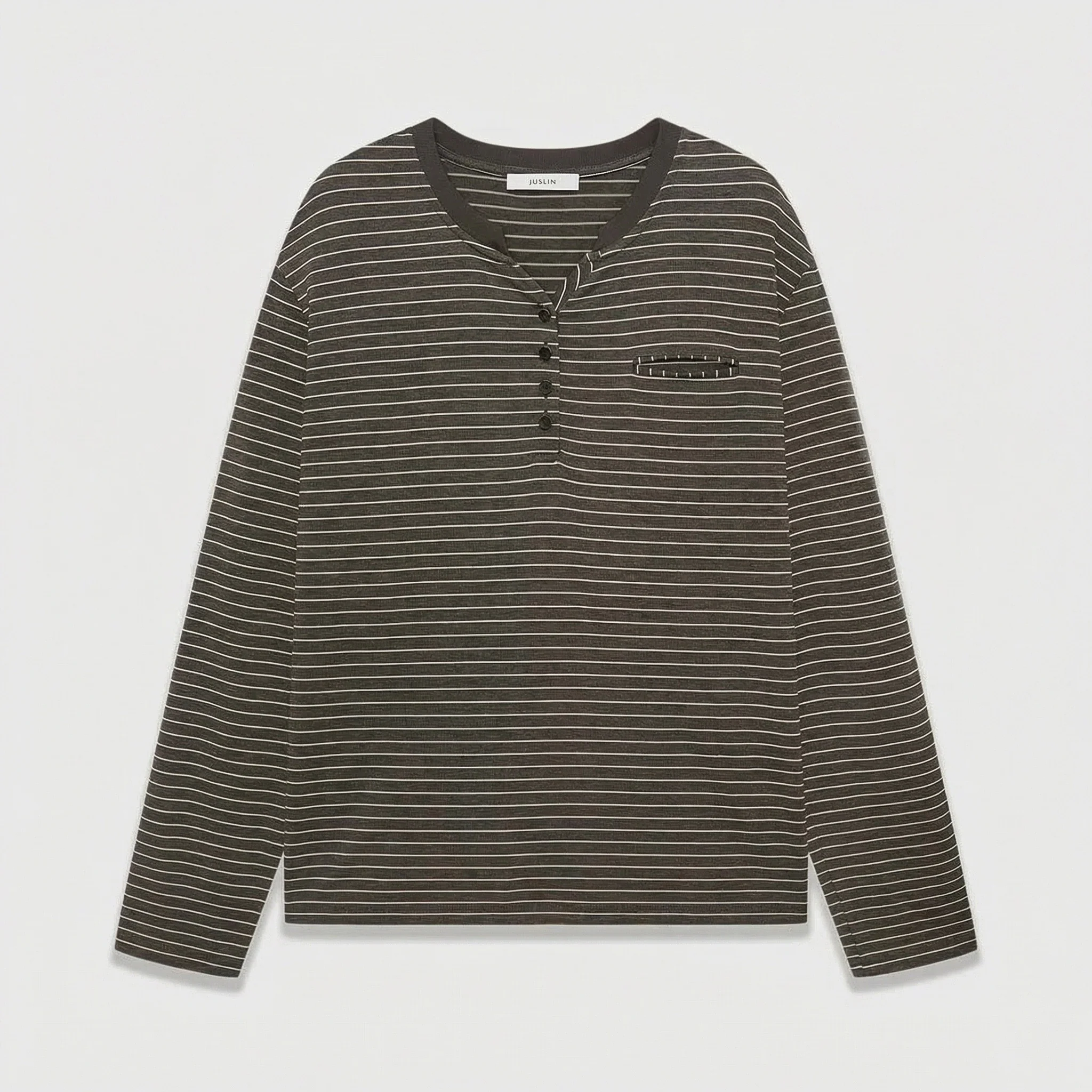 Striped Henley Top - Image 8