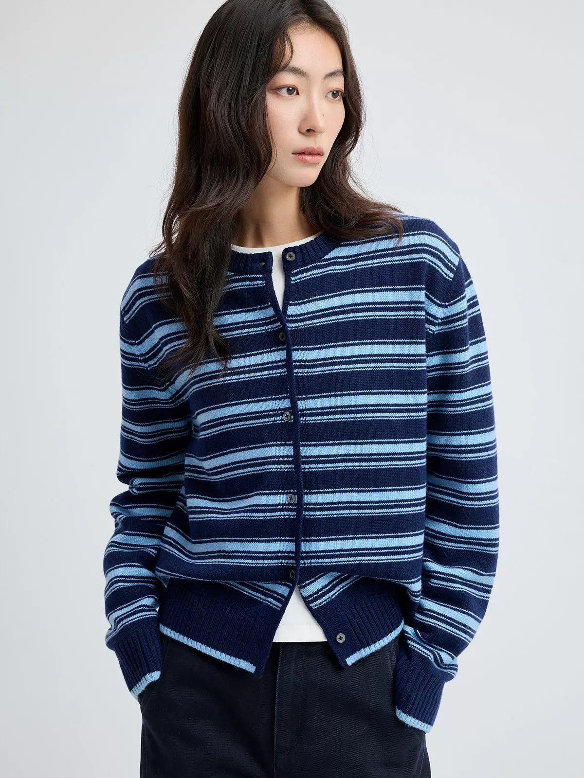 Striped Knit Cardigan