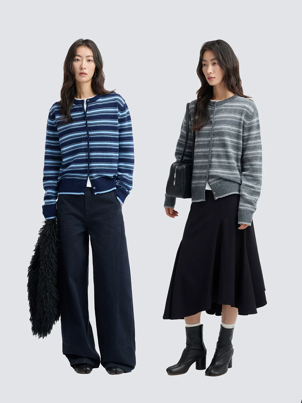 Striped Knit Cardigan - Image 2