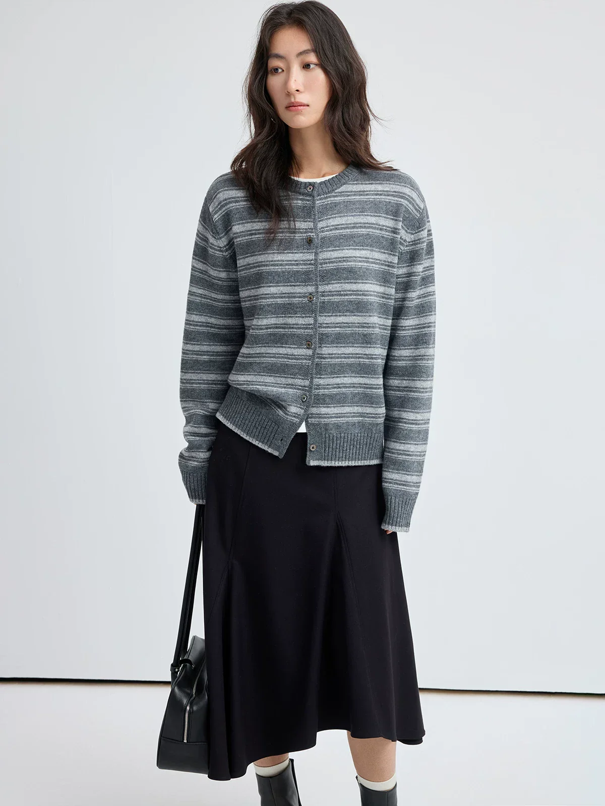 Striped Knit Cardigan - Image 3