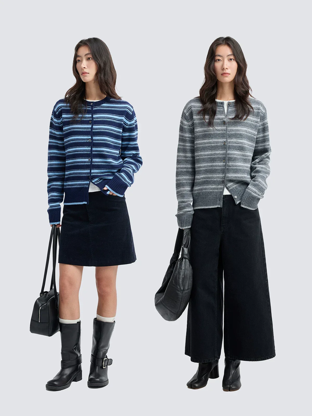 Striped Knit Cardigan - Image 4