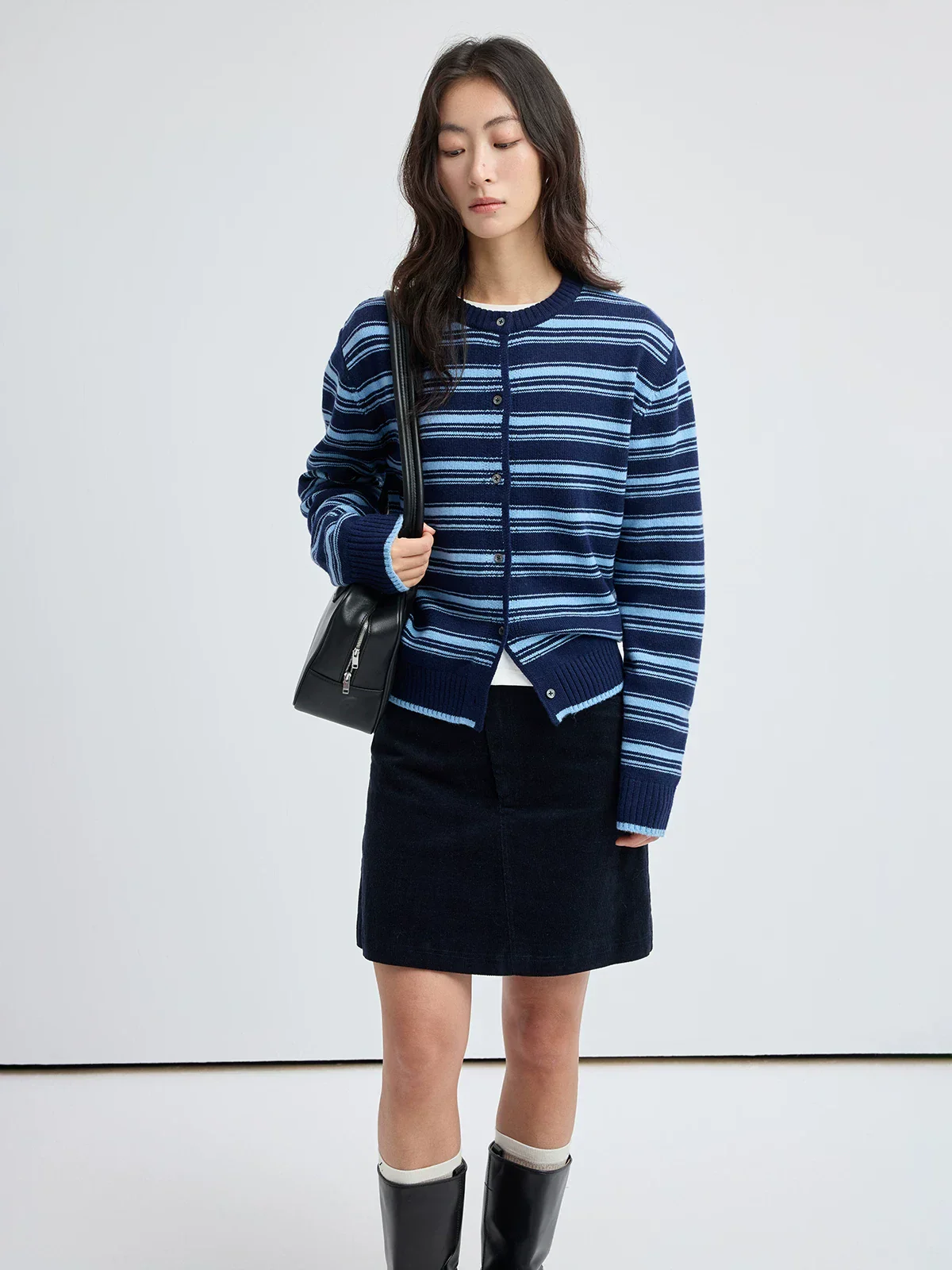 Striped Knit Cardigan - Image 5