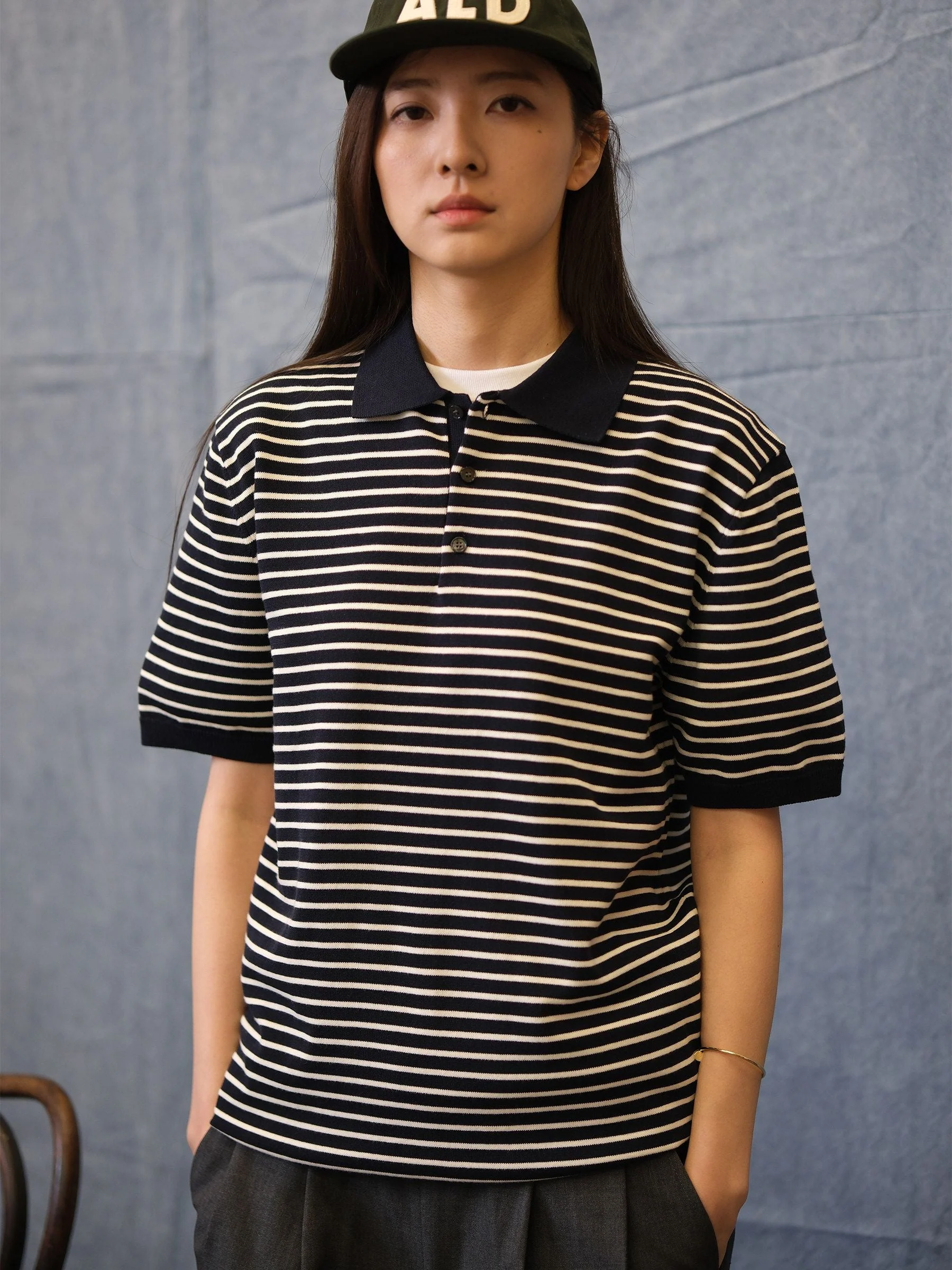 Striped Knit Polo - Image 3