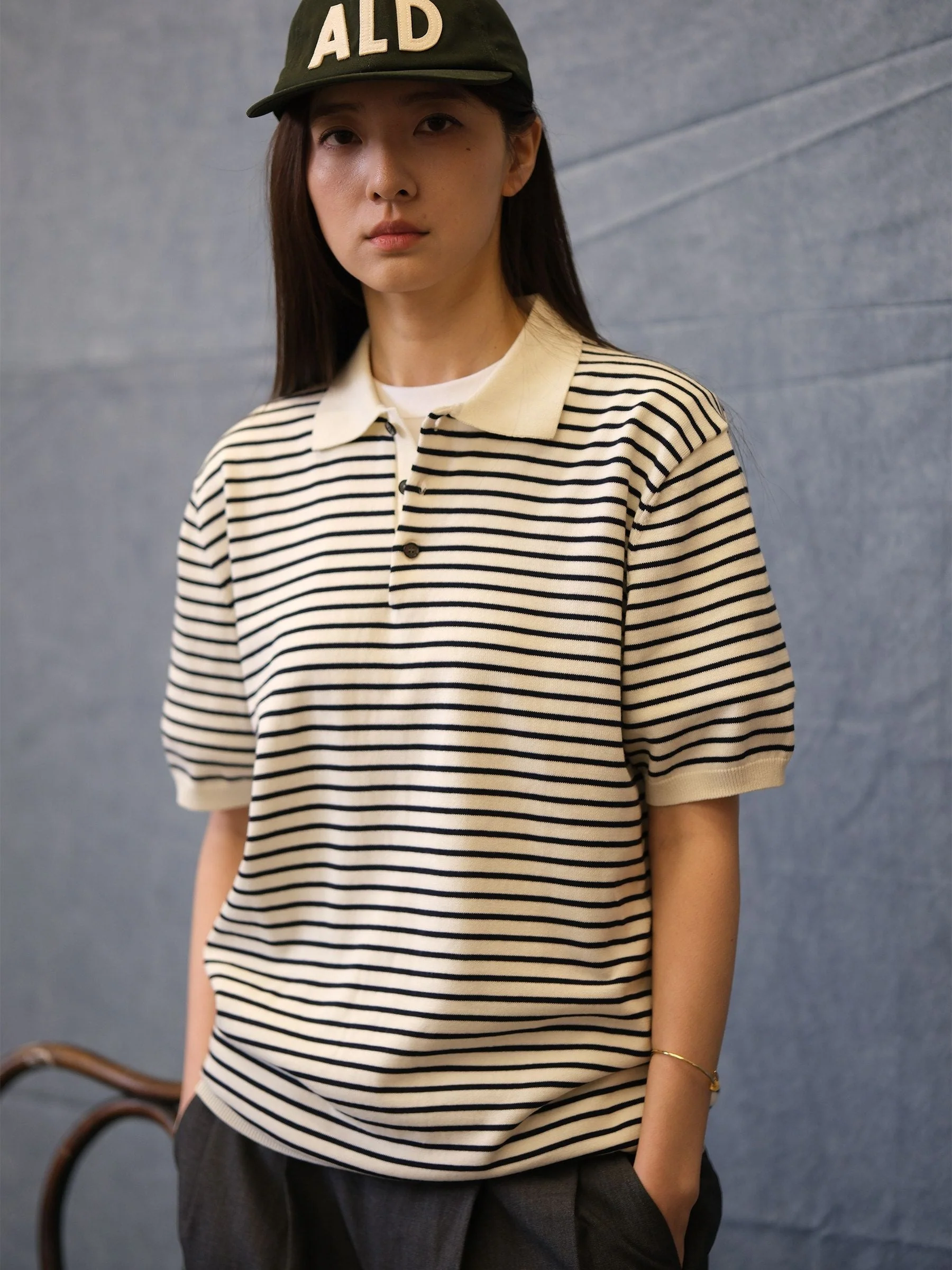 Striped Knit Polo - Image 4