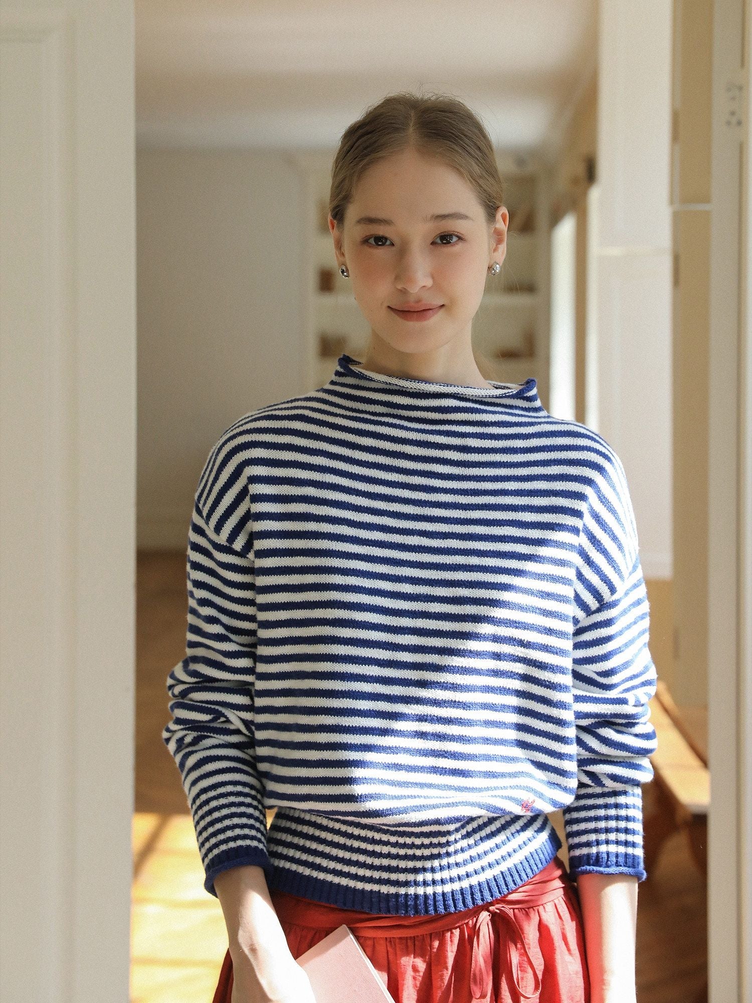 Striped Knit Pullover