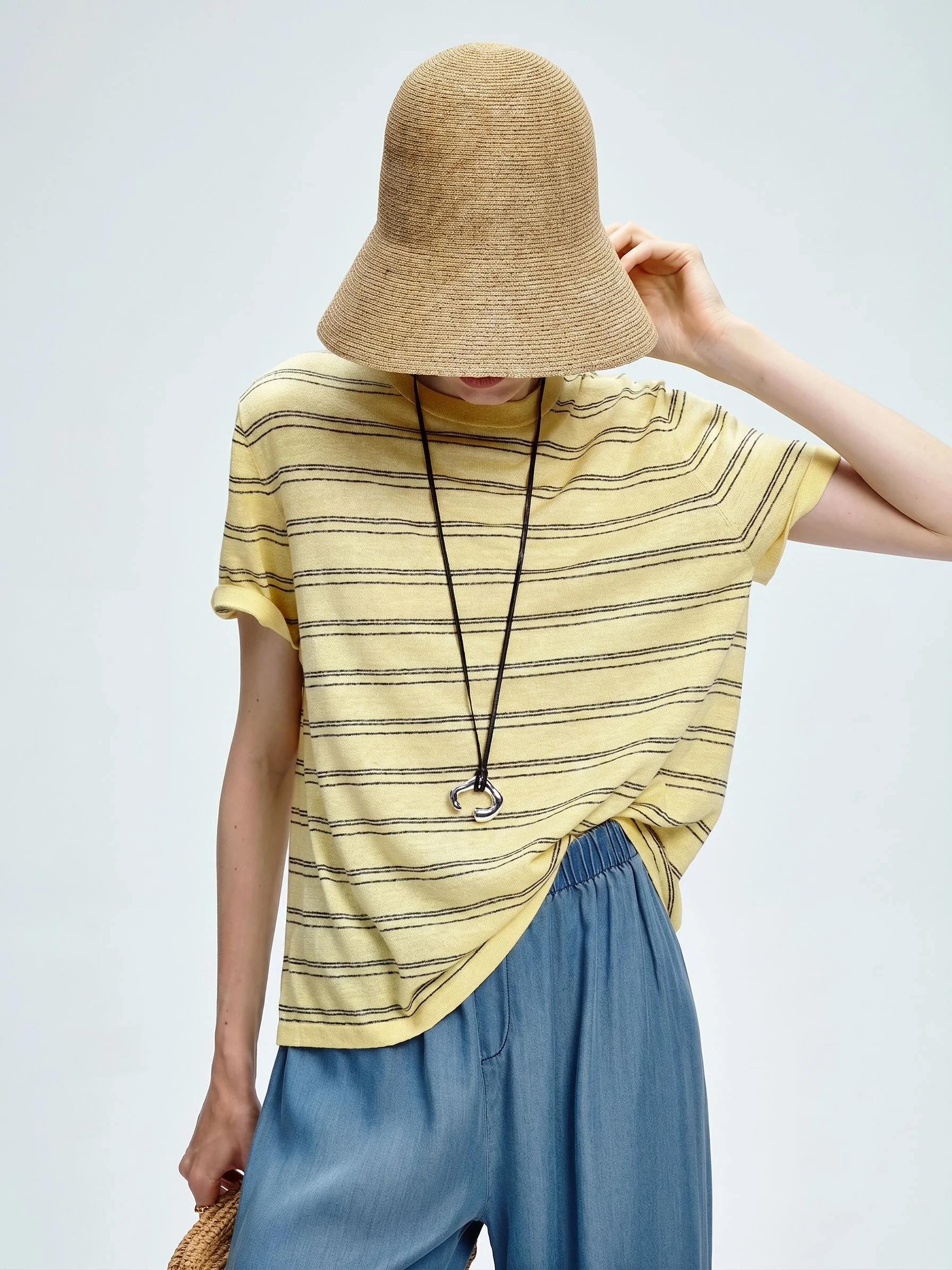 Striped Knit Tee