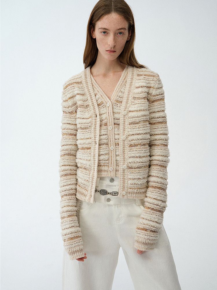 Striped Knit Twinset