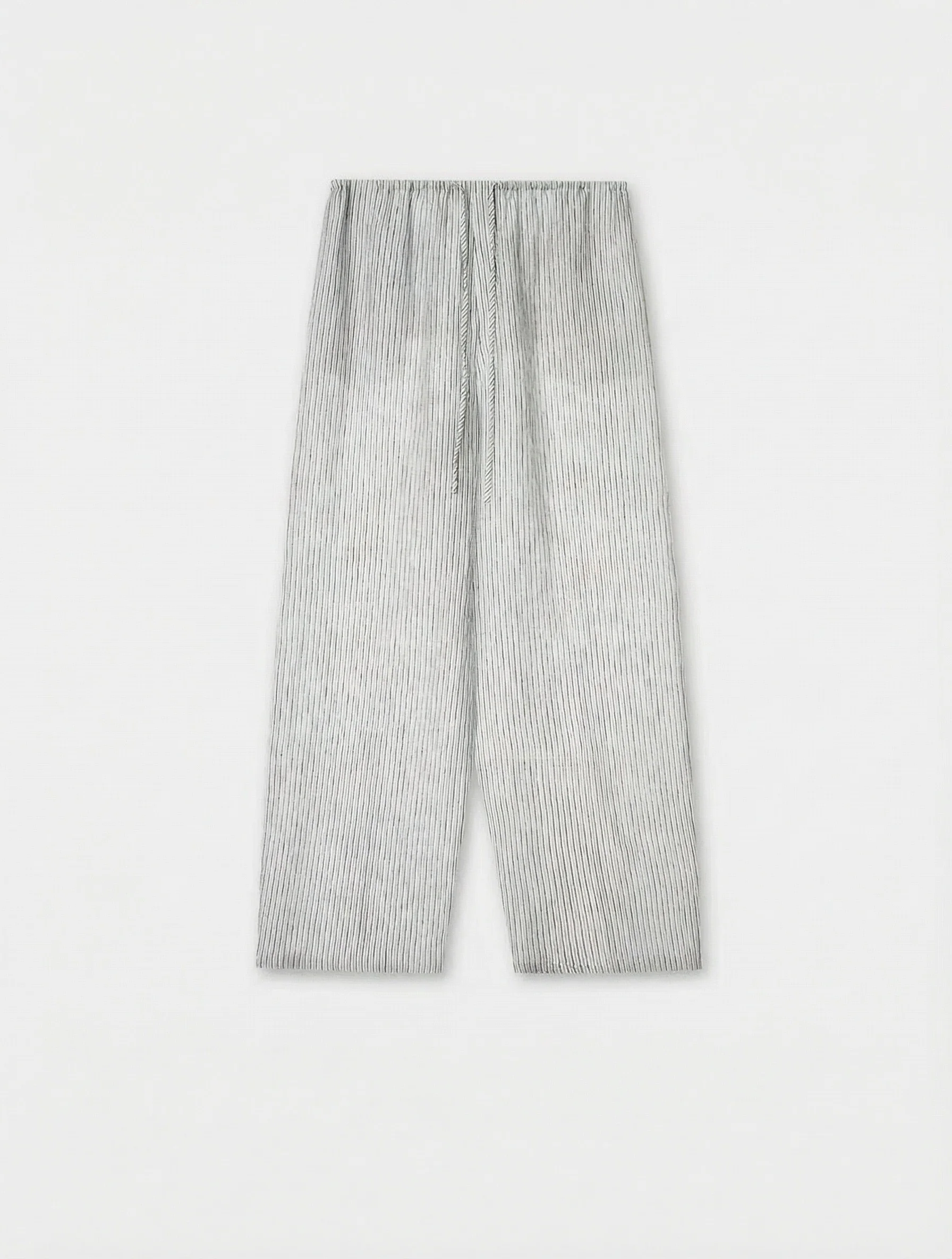 Striped Linen Drawstring Pants - Image 6