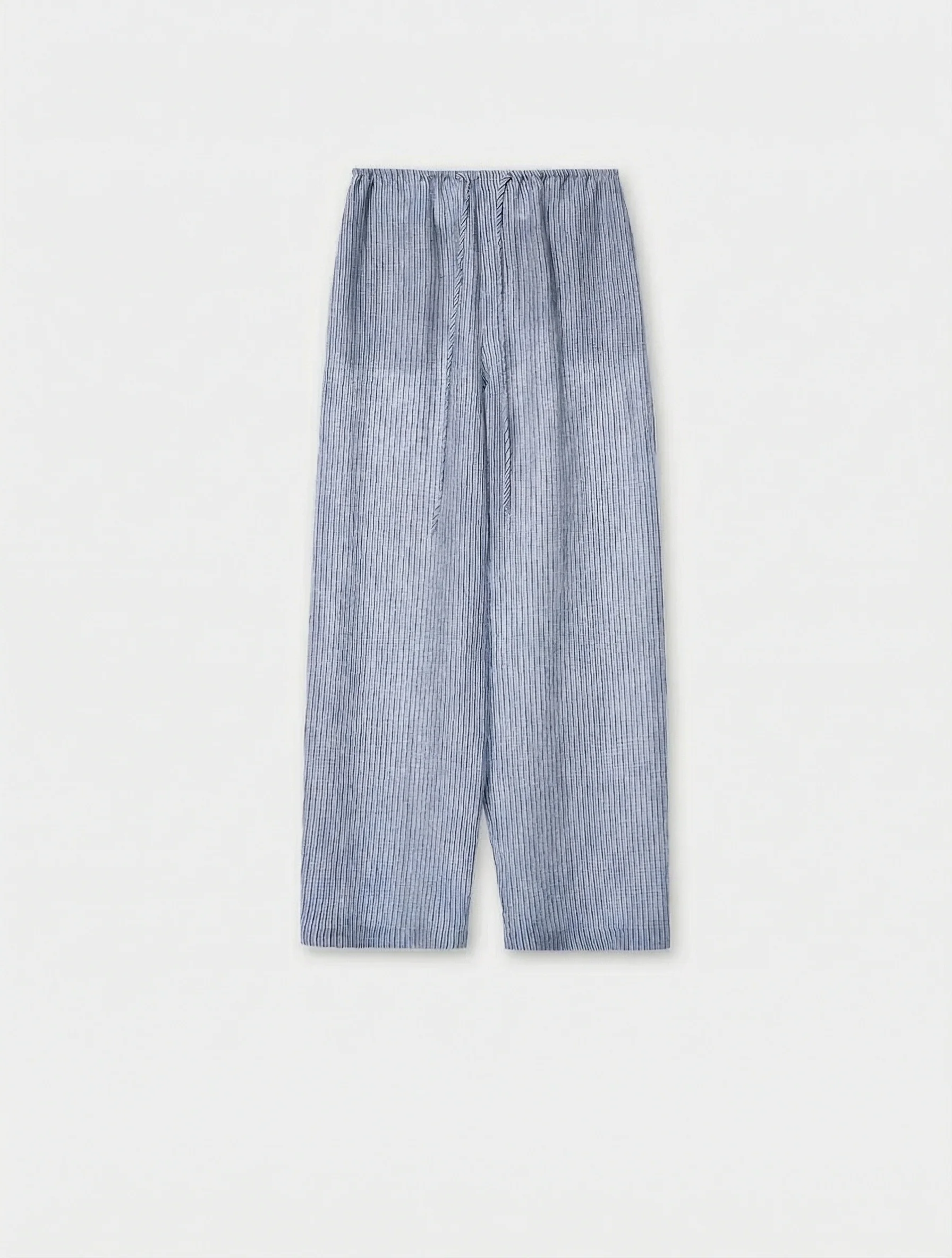 Striped Linen Drawstring Pants - Image 8