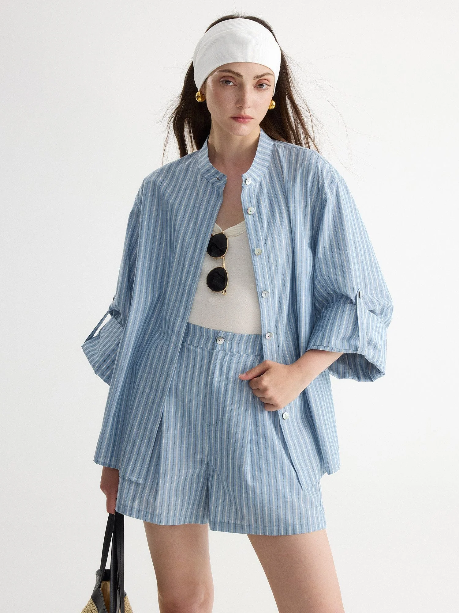 Striped Linen Set