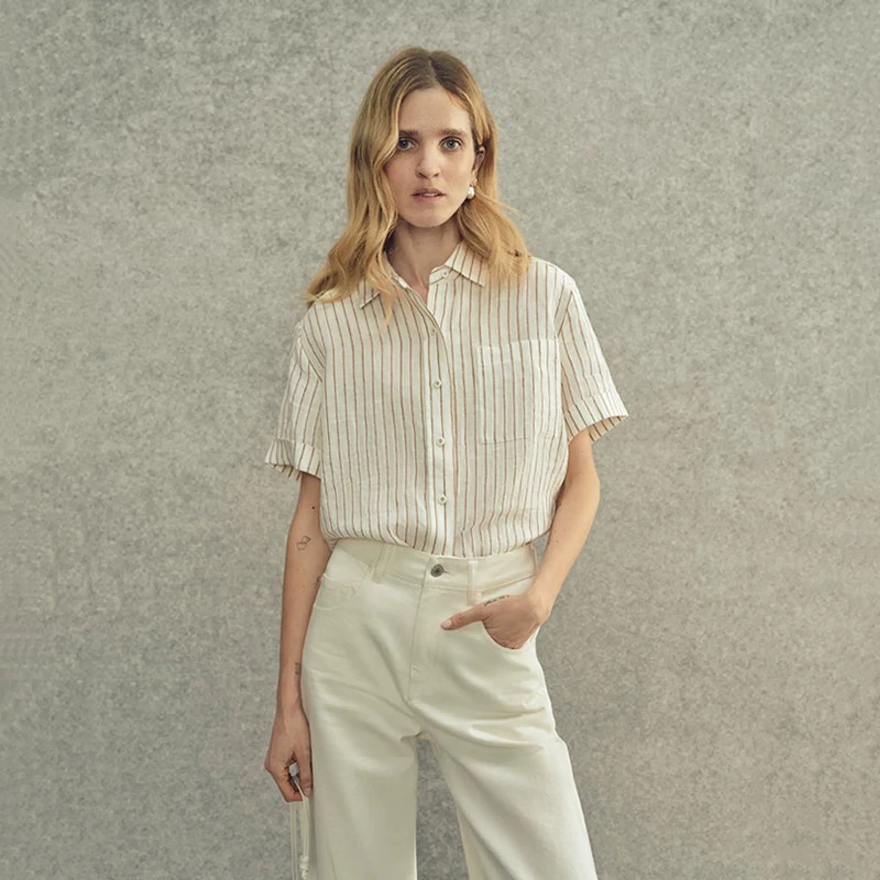 Striped Linen Shirt - Image 7
