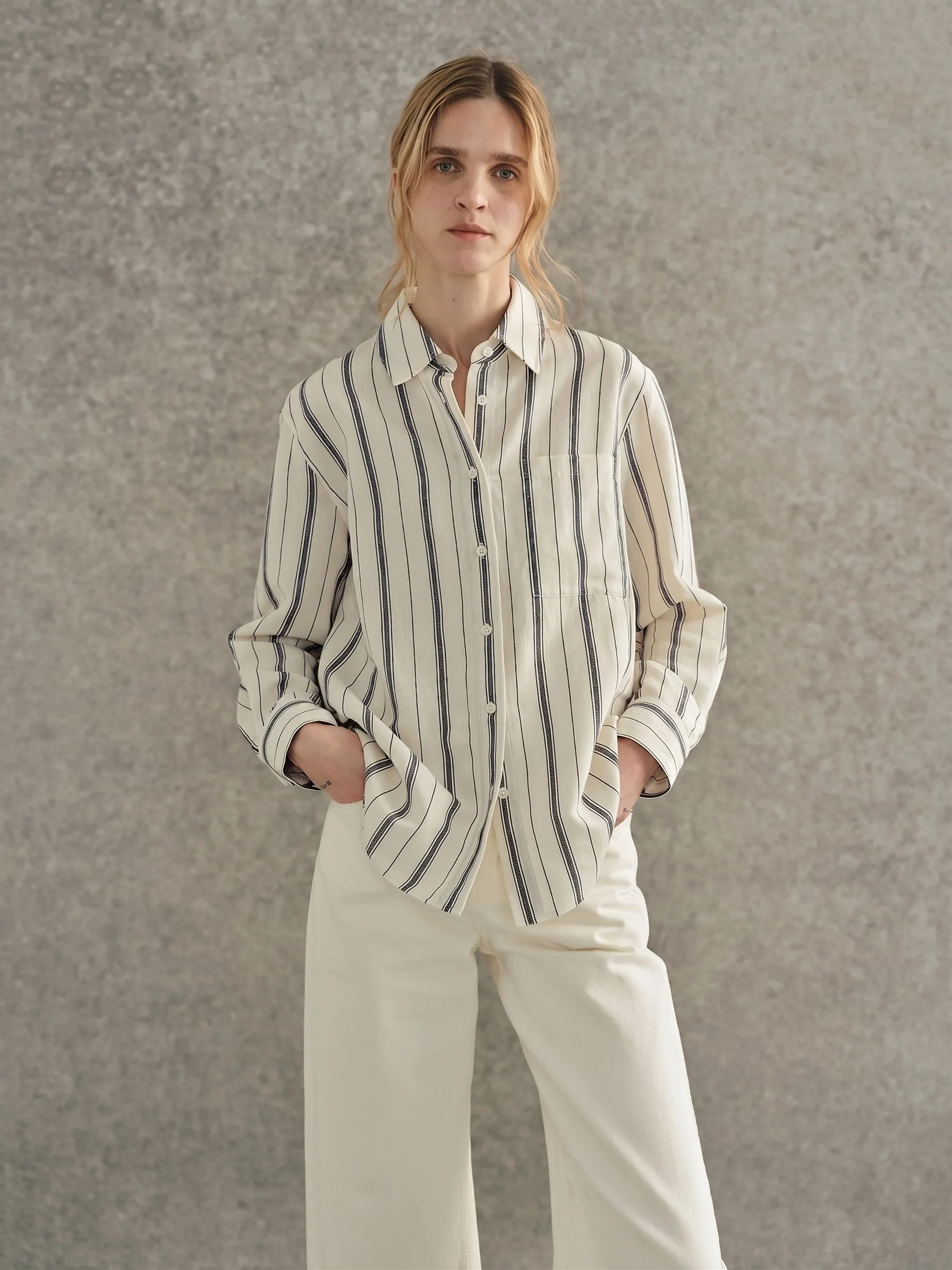Striped Linen Shirt - Image 5