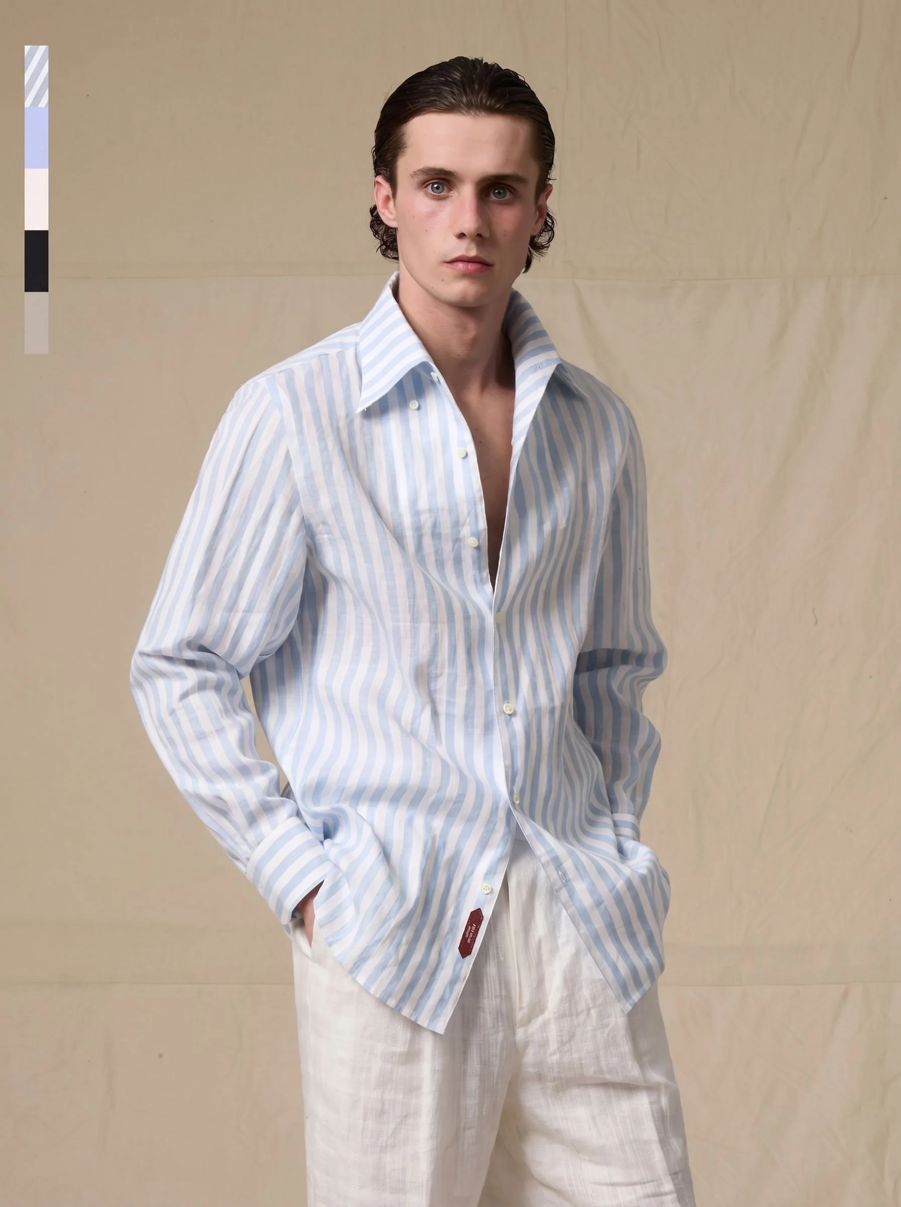 Striped Linen Shirt - Image 2