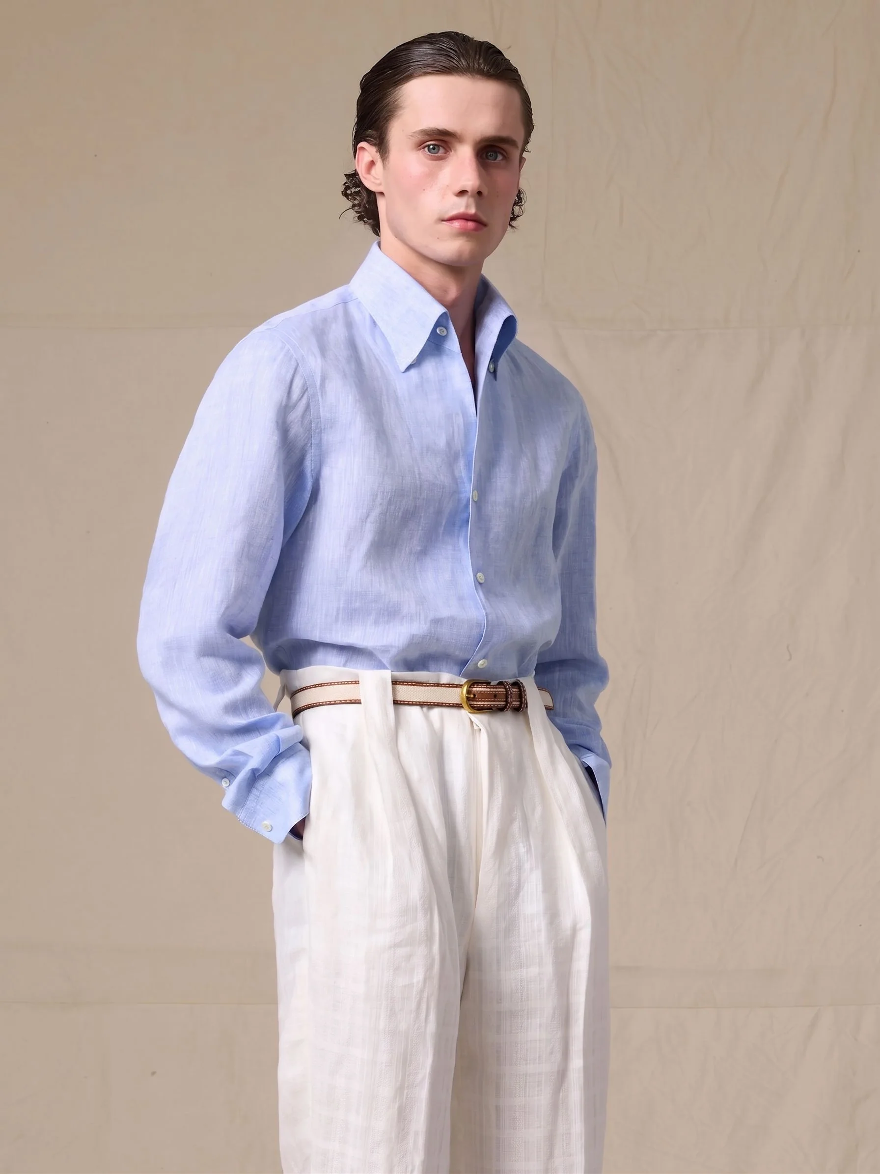 Striped Linen Shirt - Image 3