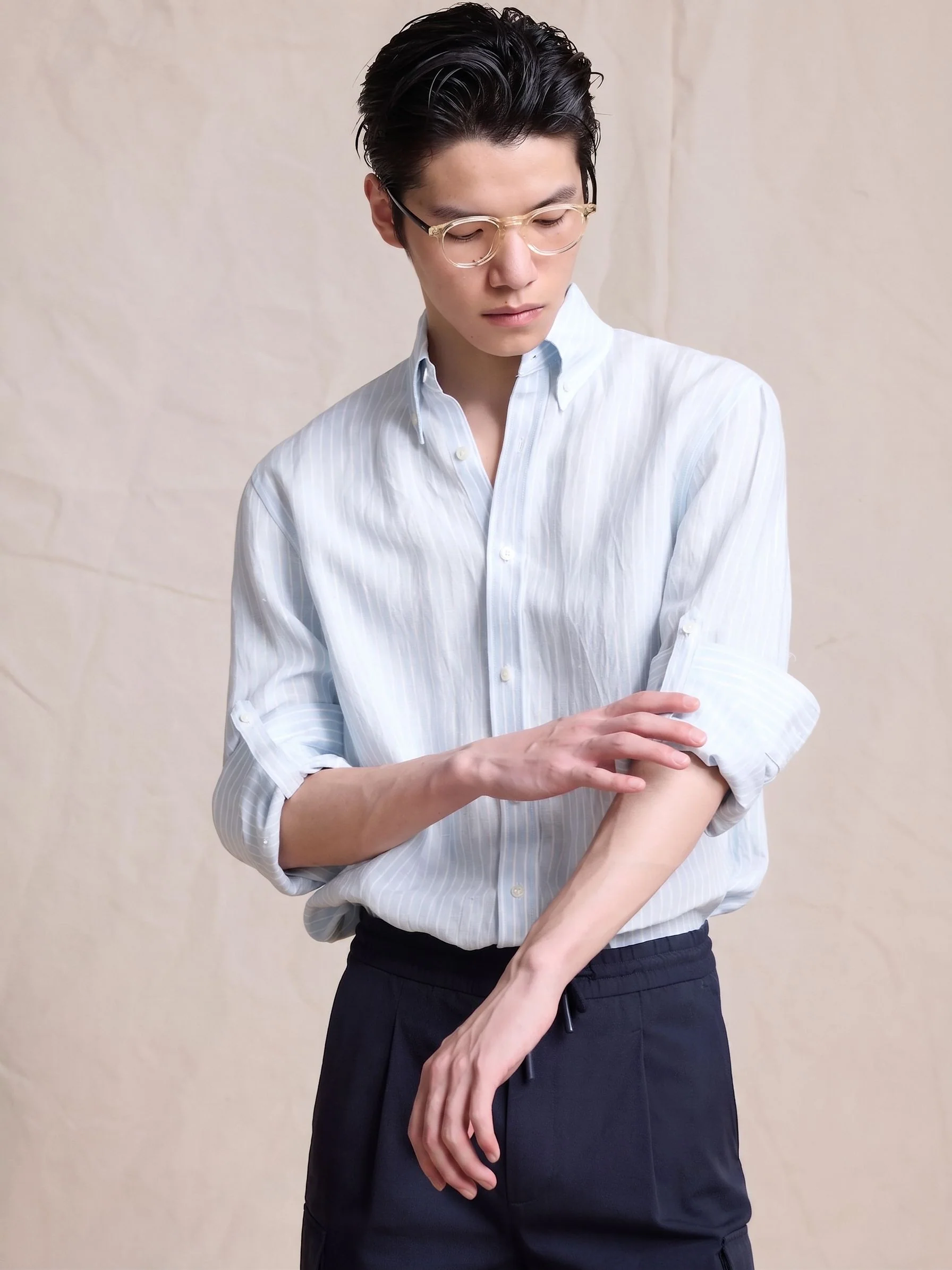 Striped Linen Shirt - Image 2
