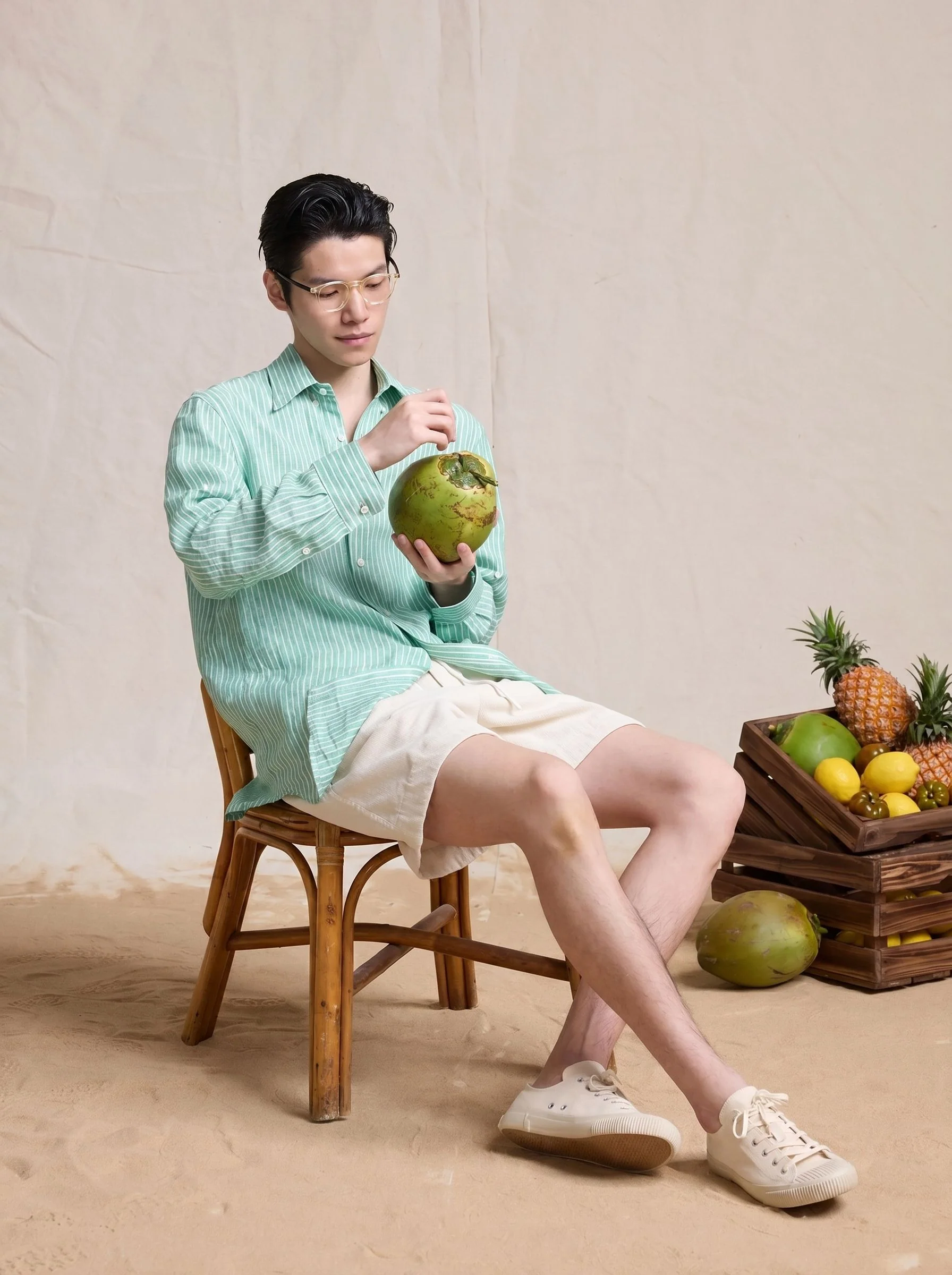 Striped Linen Shirt - Image 3