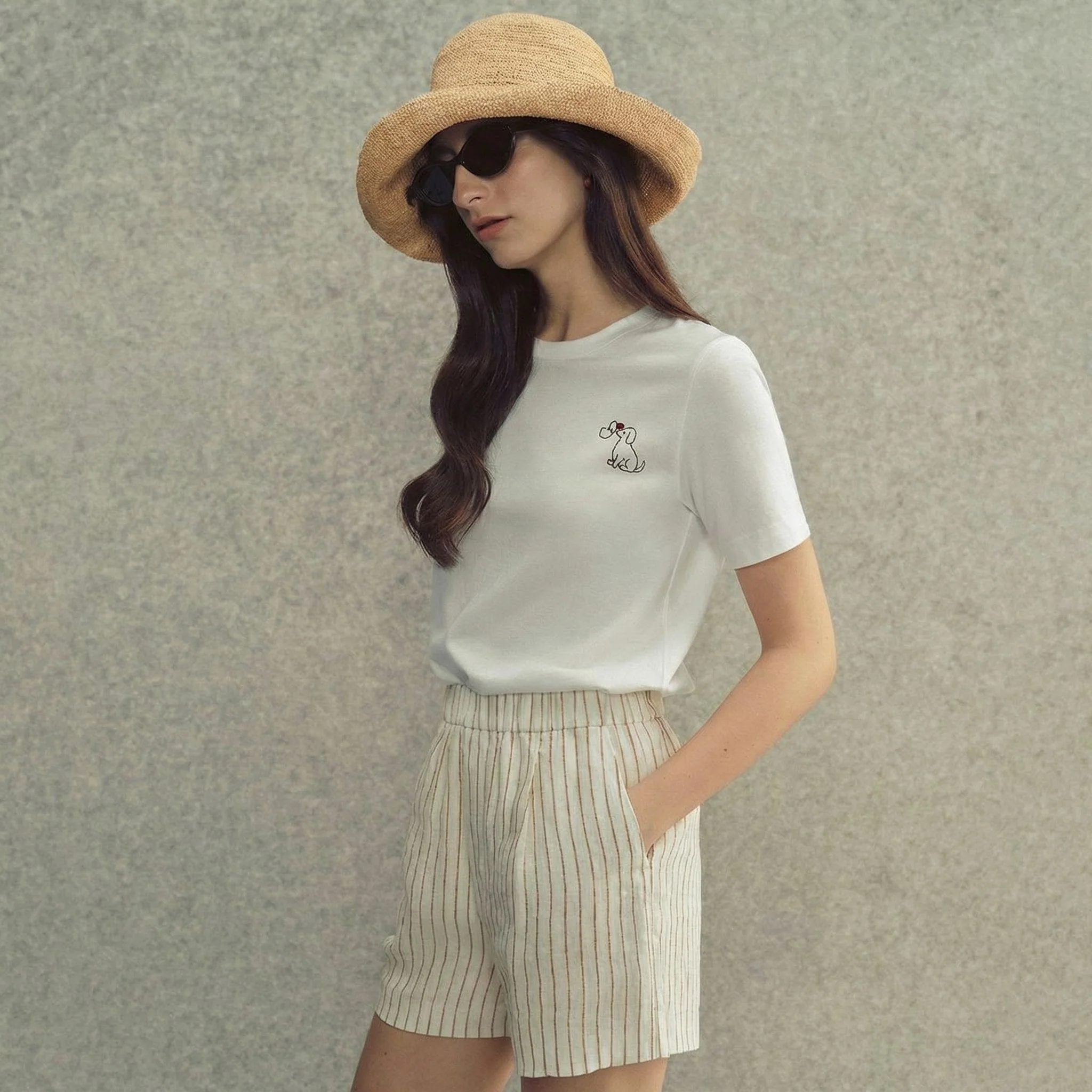 Striped Linen Shorts - Image 3