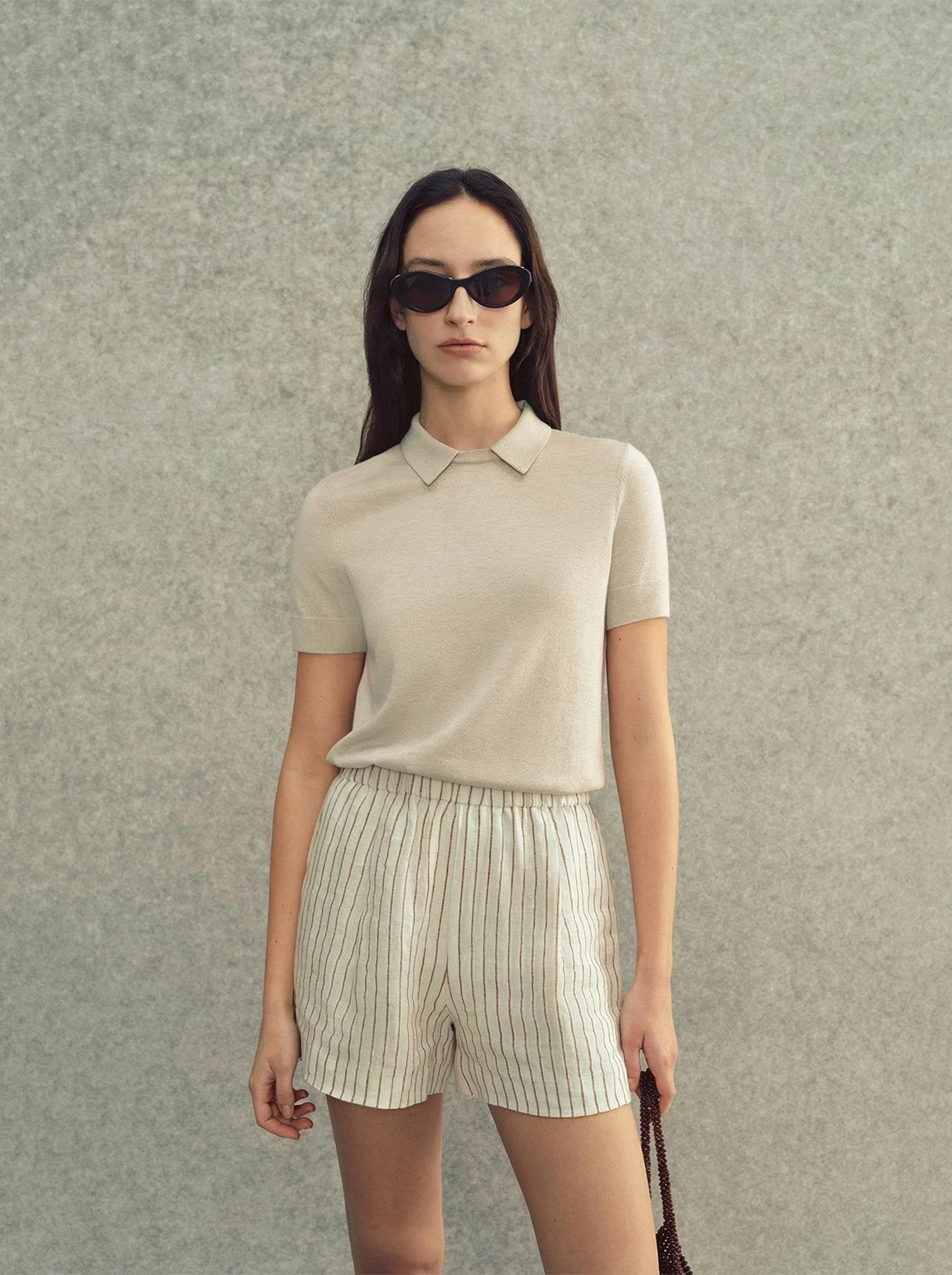 Striped Linen Shorts - Image 5