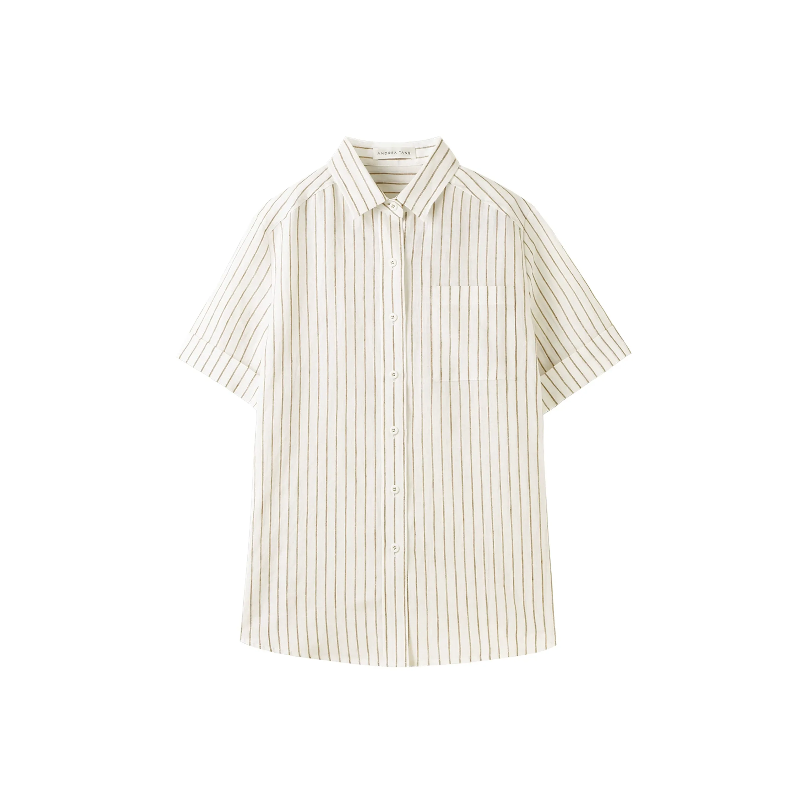 Striped Linen Shorts - Image 9