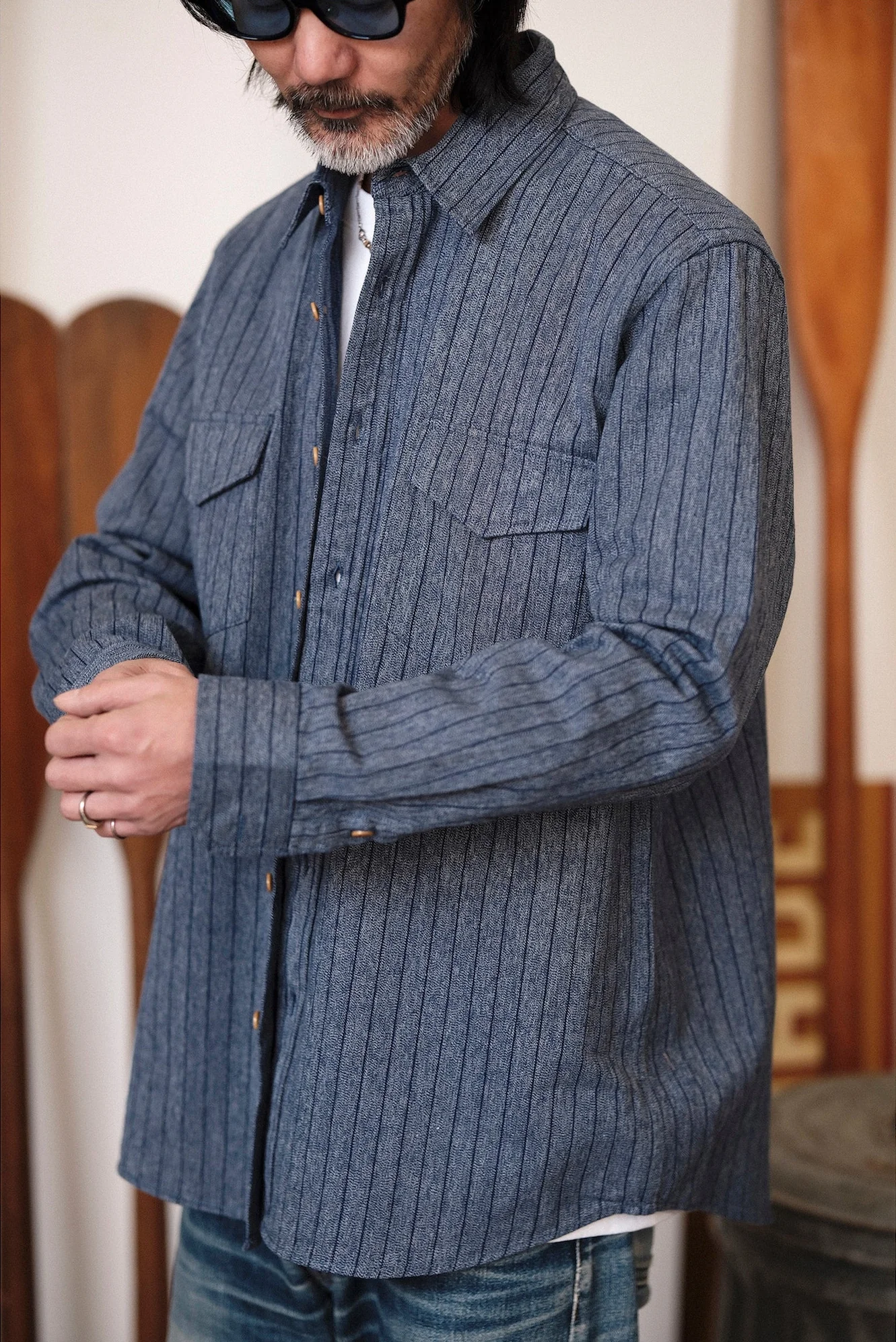 Striped Long Sleeve Shirt - Image 2