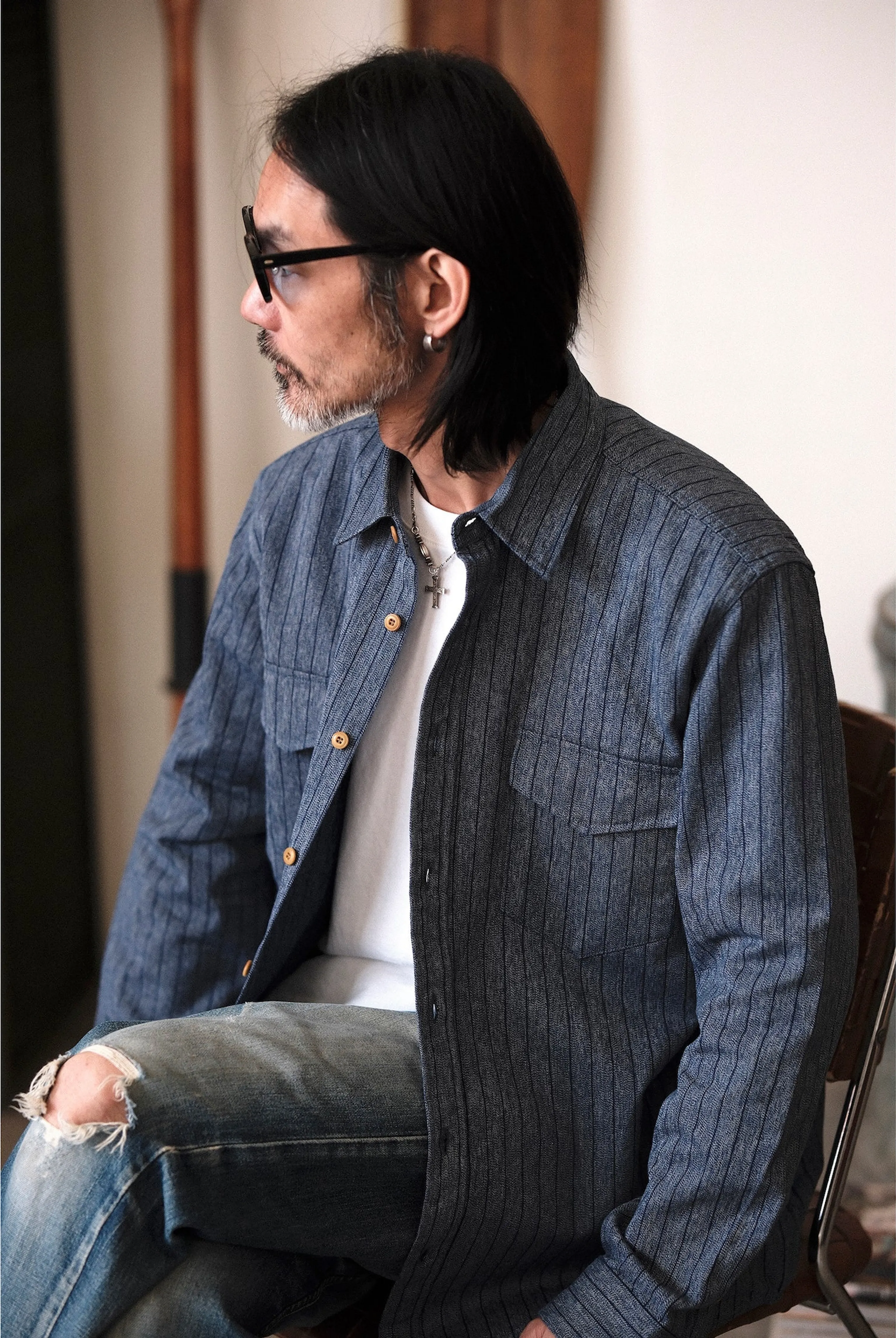 Striped Long Sleeve Shirt - Image 4