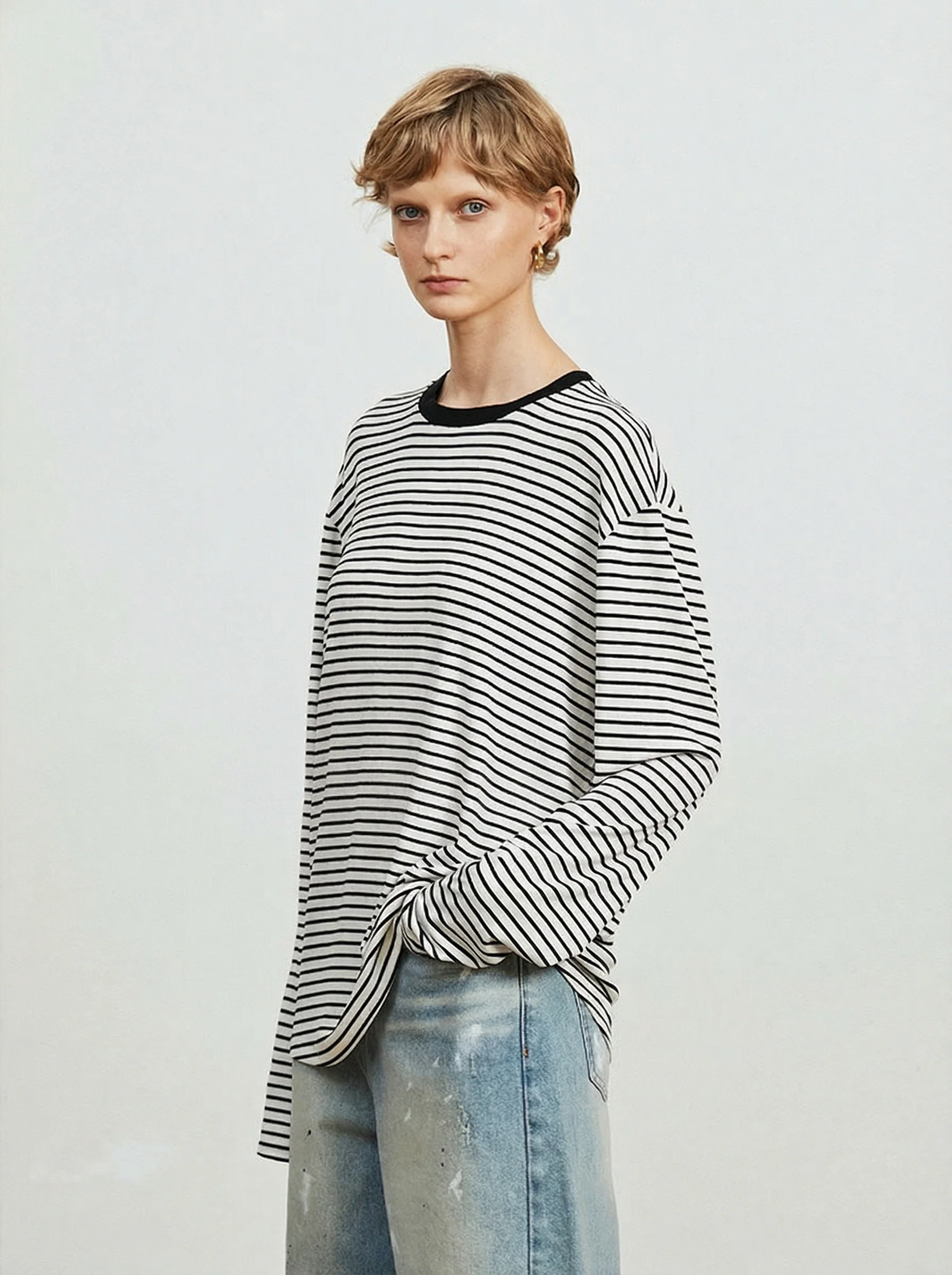 Striped Long Sleeve Tee - Image 3