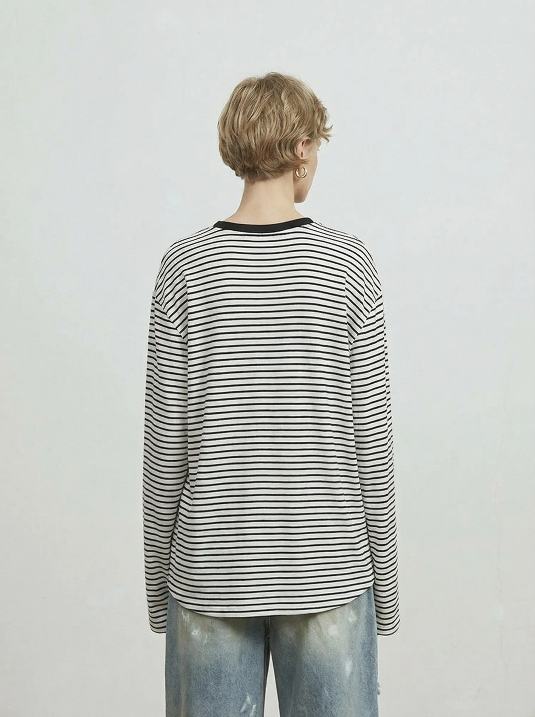 Striped Long Sleeve Tee - Image 4