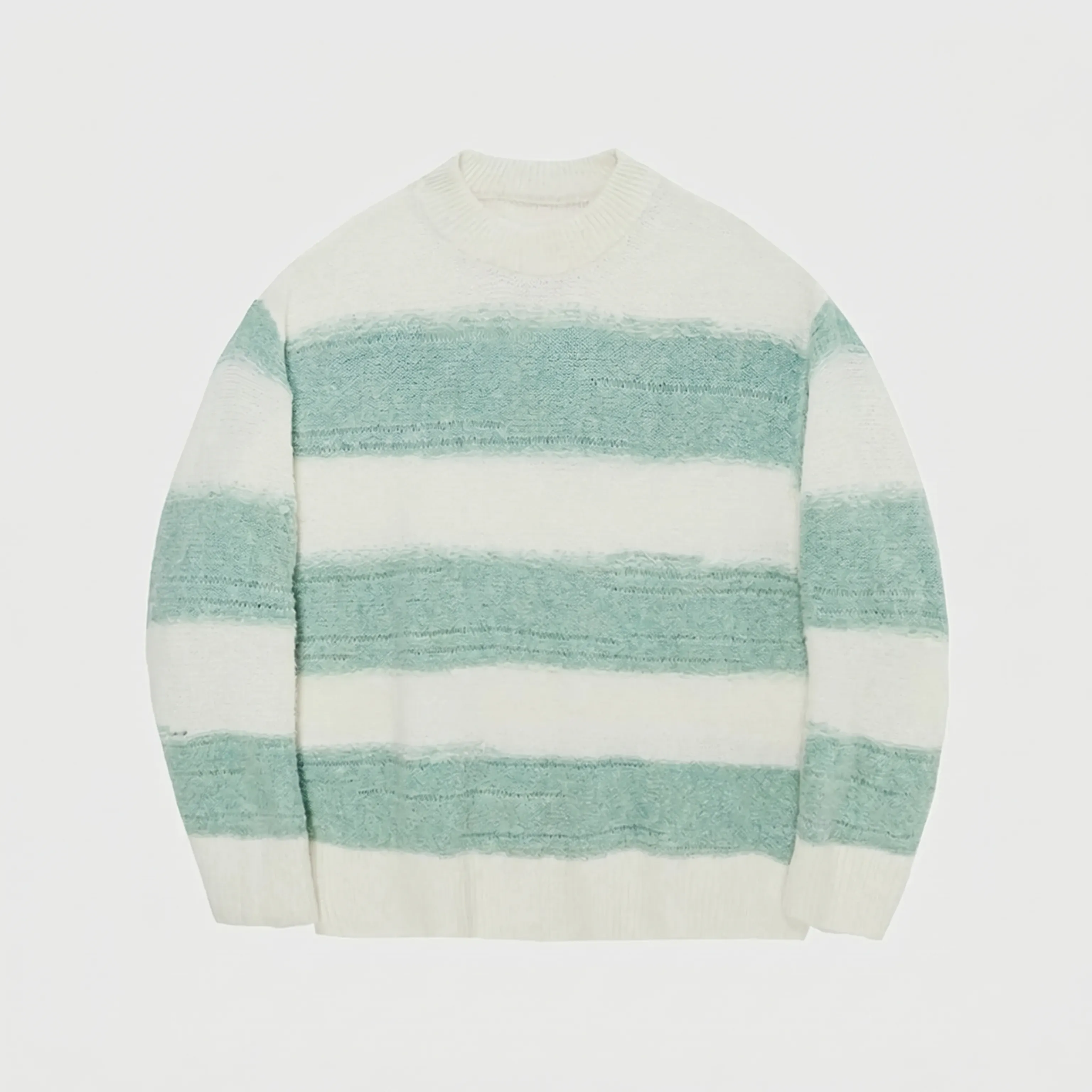 Striped Mohair Wool Blend Sweater - Image 6