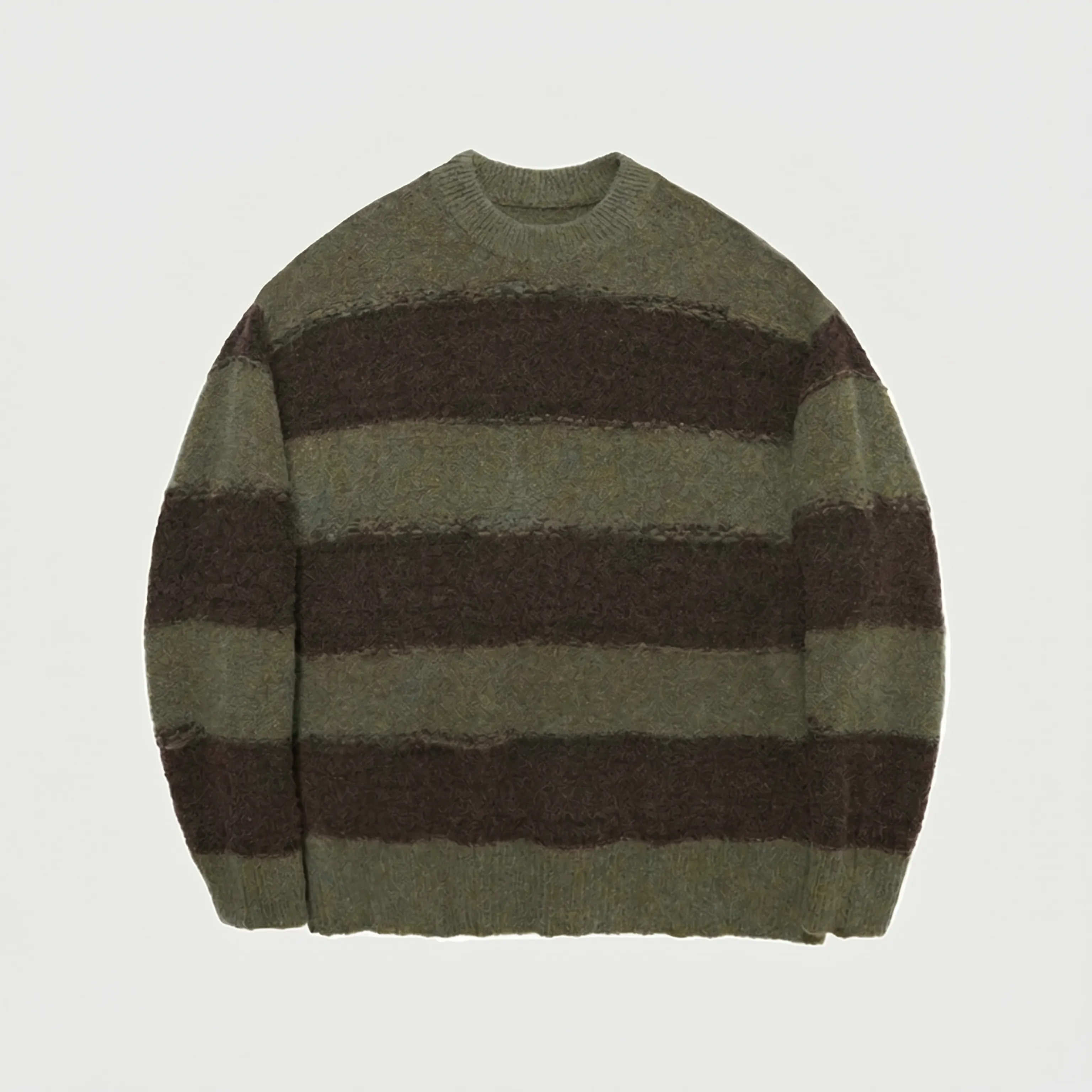 Striped Mohair Wool Blend Sweater - Image 7