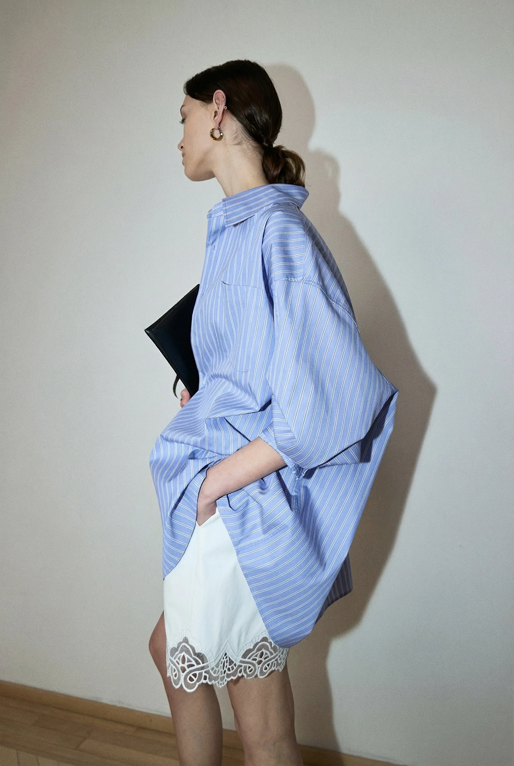 Striped Oversized Shirt - Image 4