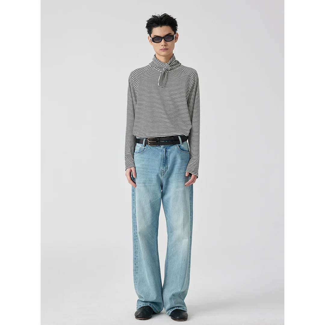 Striped Patch Long-Sleeve Shirt