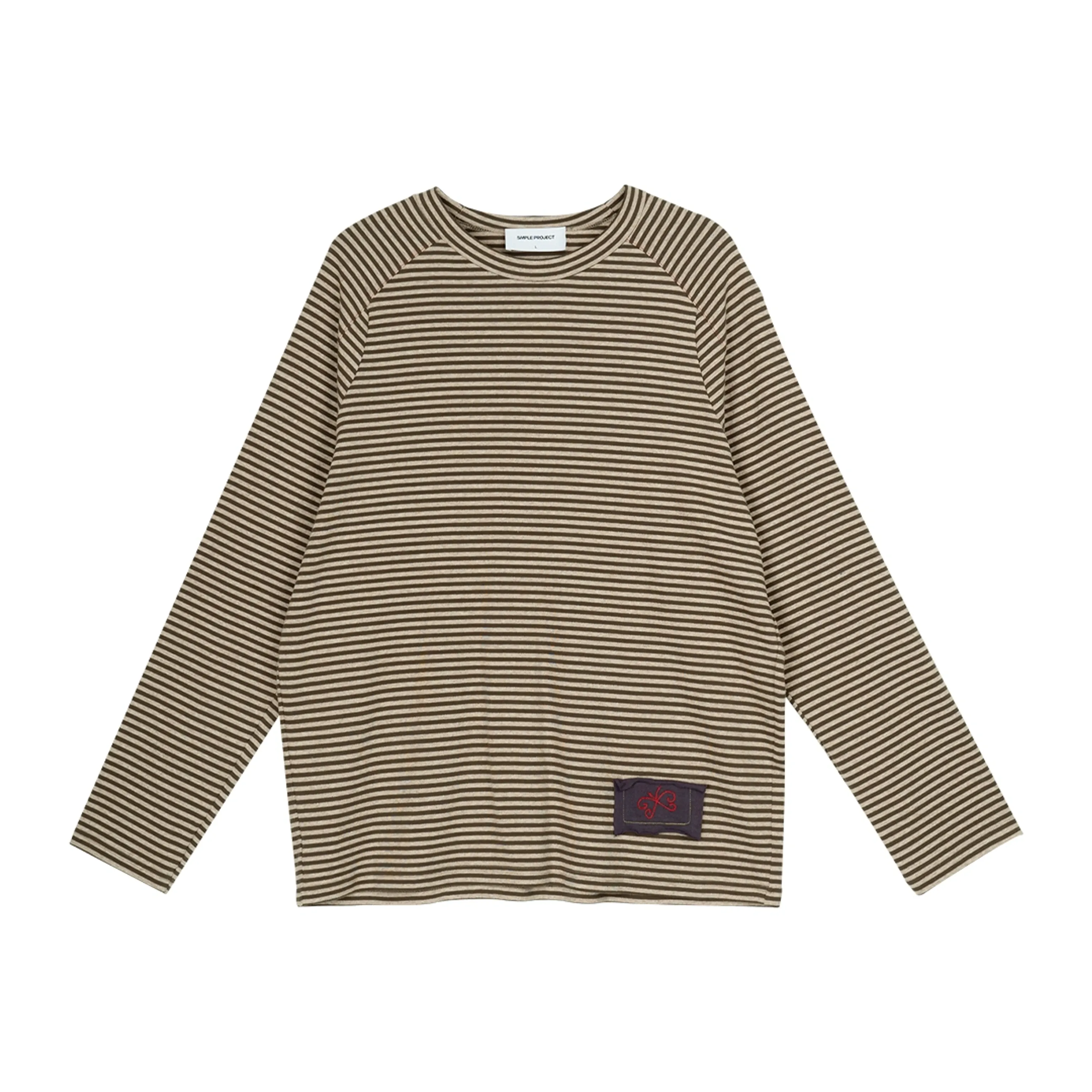 Striped Patch Long-Sleeve Shirt - Image 4