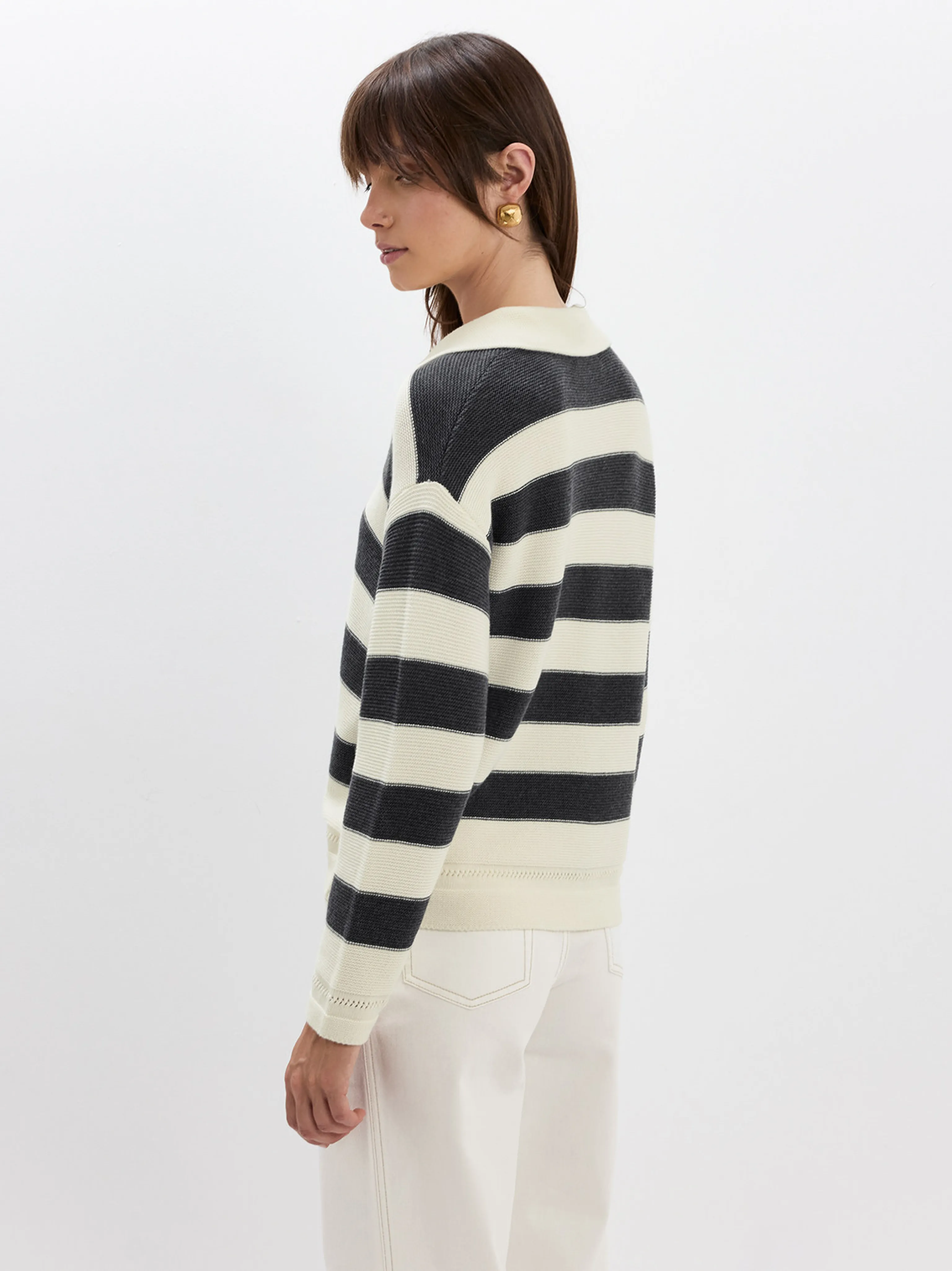Striped Polo Sweater - Image 6