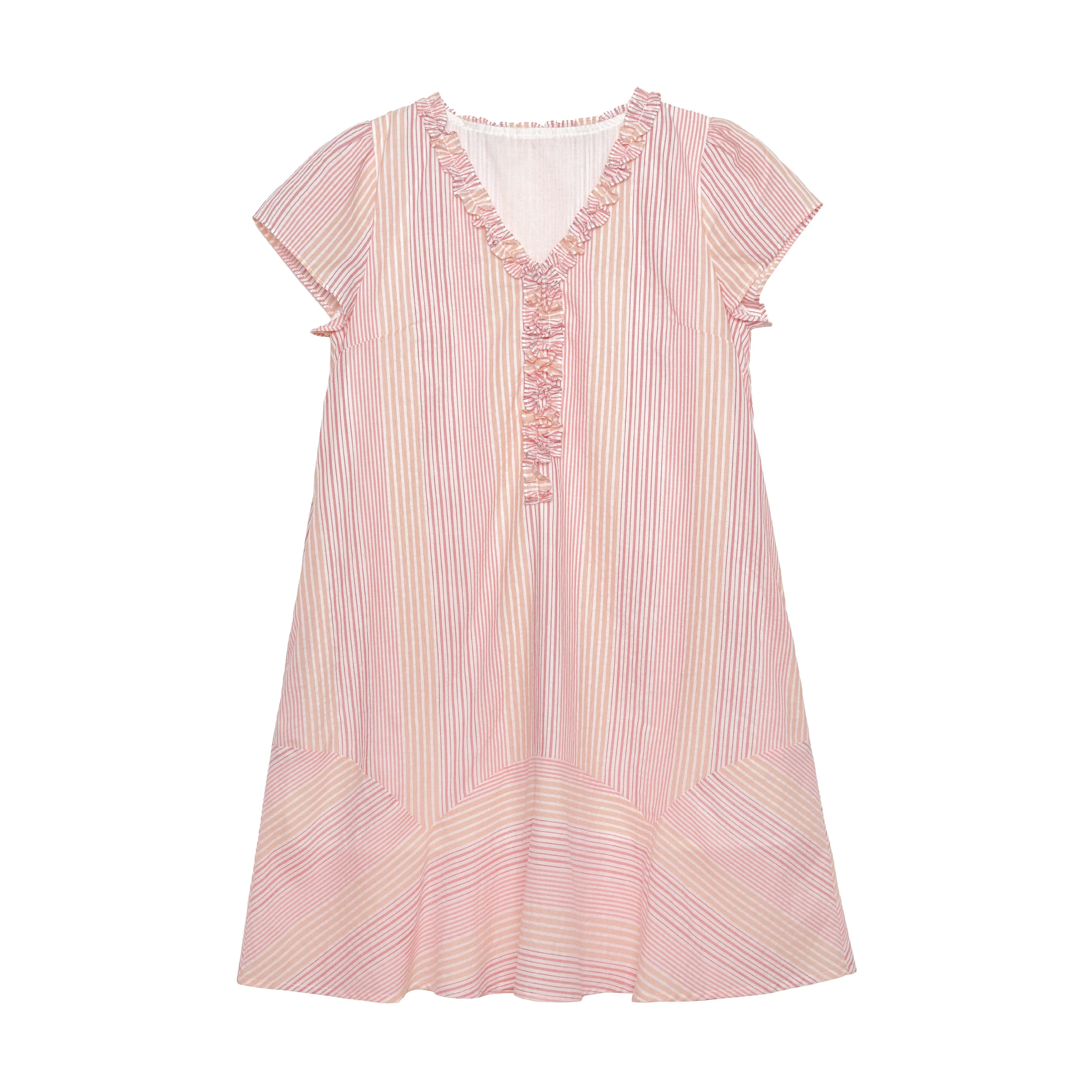 Striped Ruffle Dress - Image 6