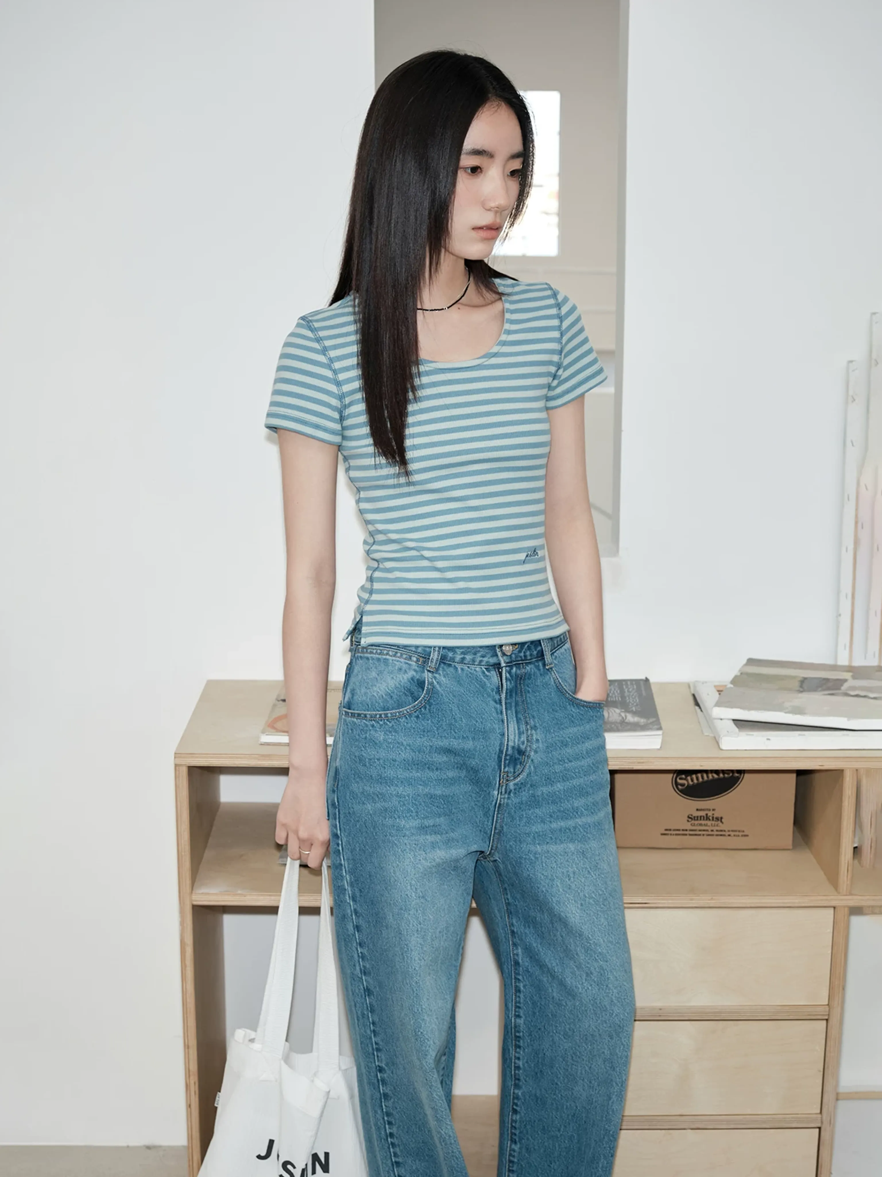 Striped Short-Sleeve Tee