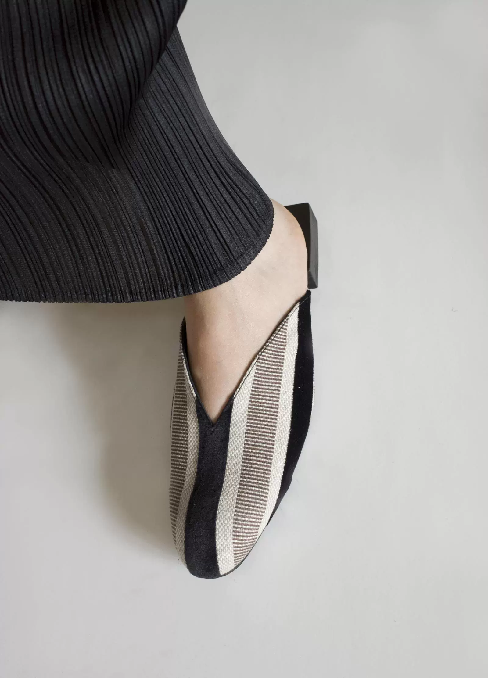 Striped Slip-On Mules - Image 6
