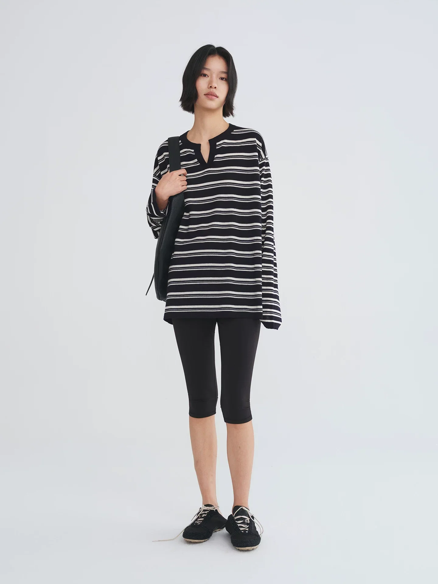 Striped Split-Neck Knit - Image 3