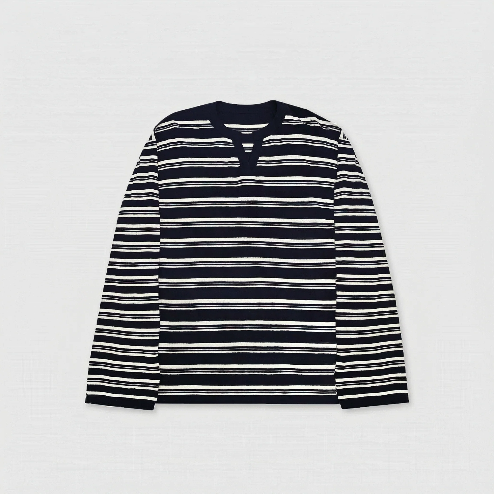 Striped Split-Neck Knit - Image 7
