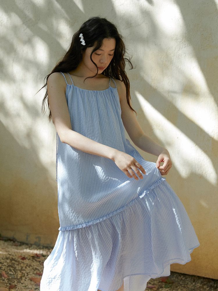 Striped Tiered Dress