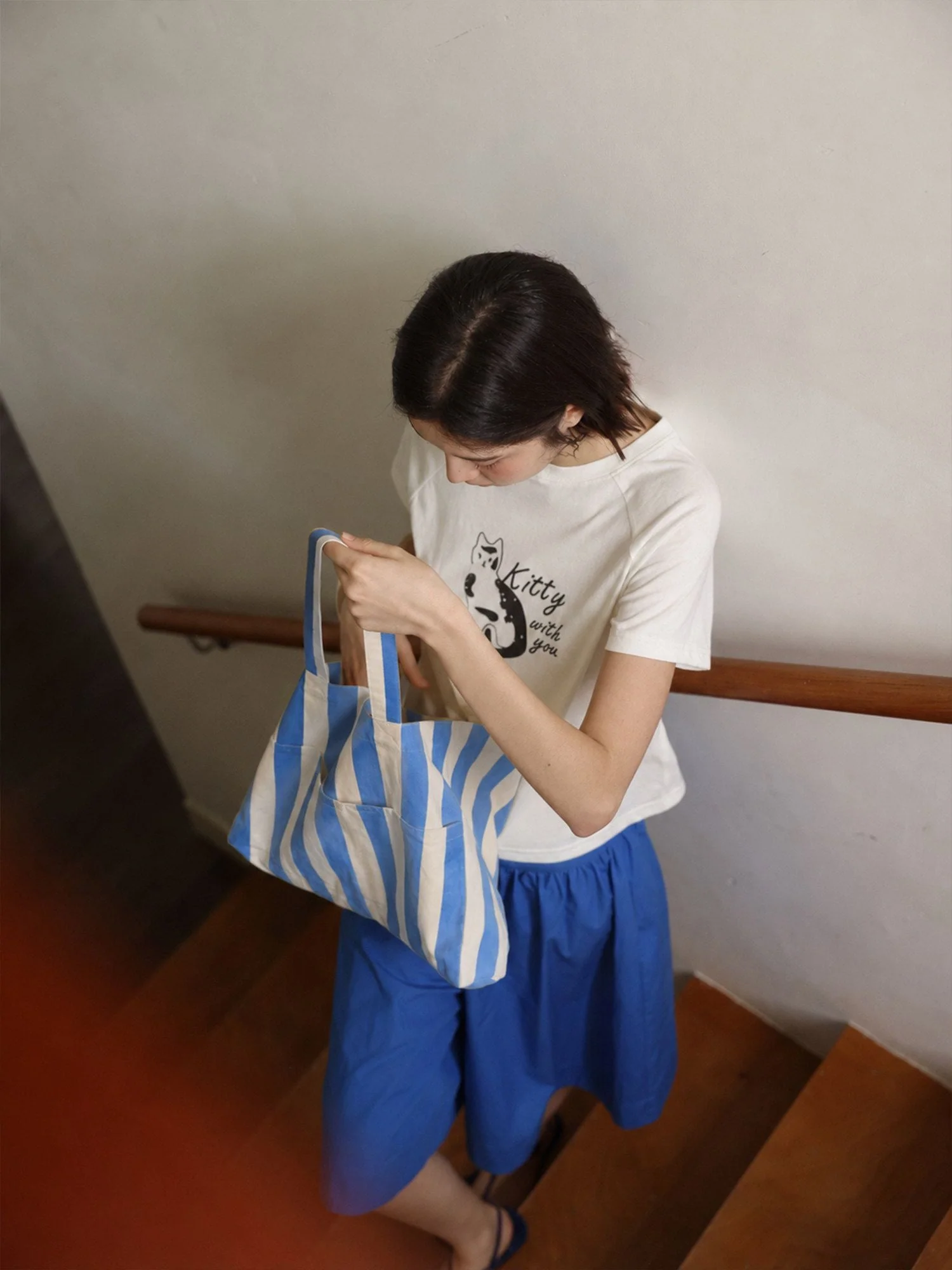 Striped Tote Bag - Image 2