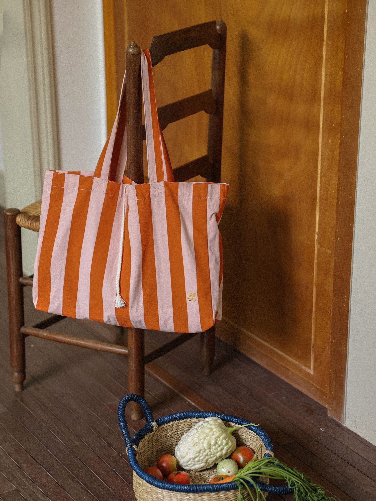 Striped Tote Bag - Image 4