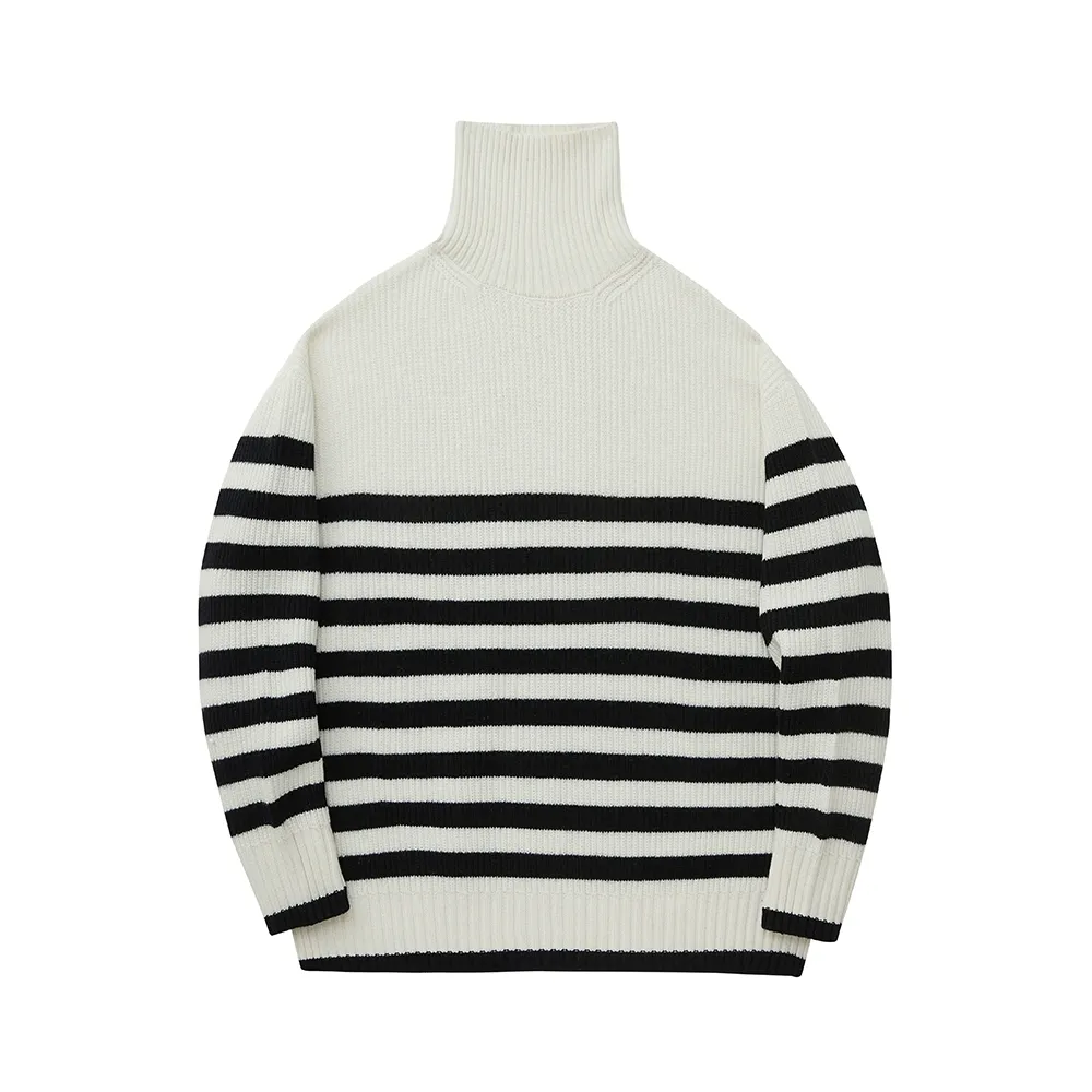 Striped Turtleneck Sweater - Image 5
